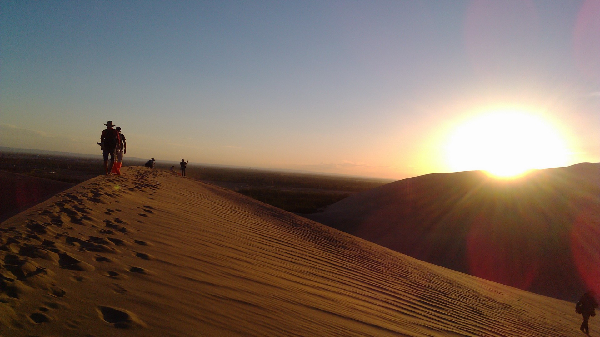 Wallpapers sunset sunrise landform on the desktop