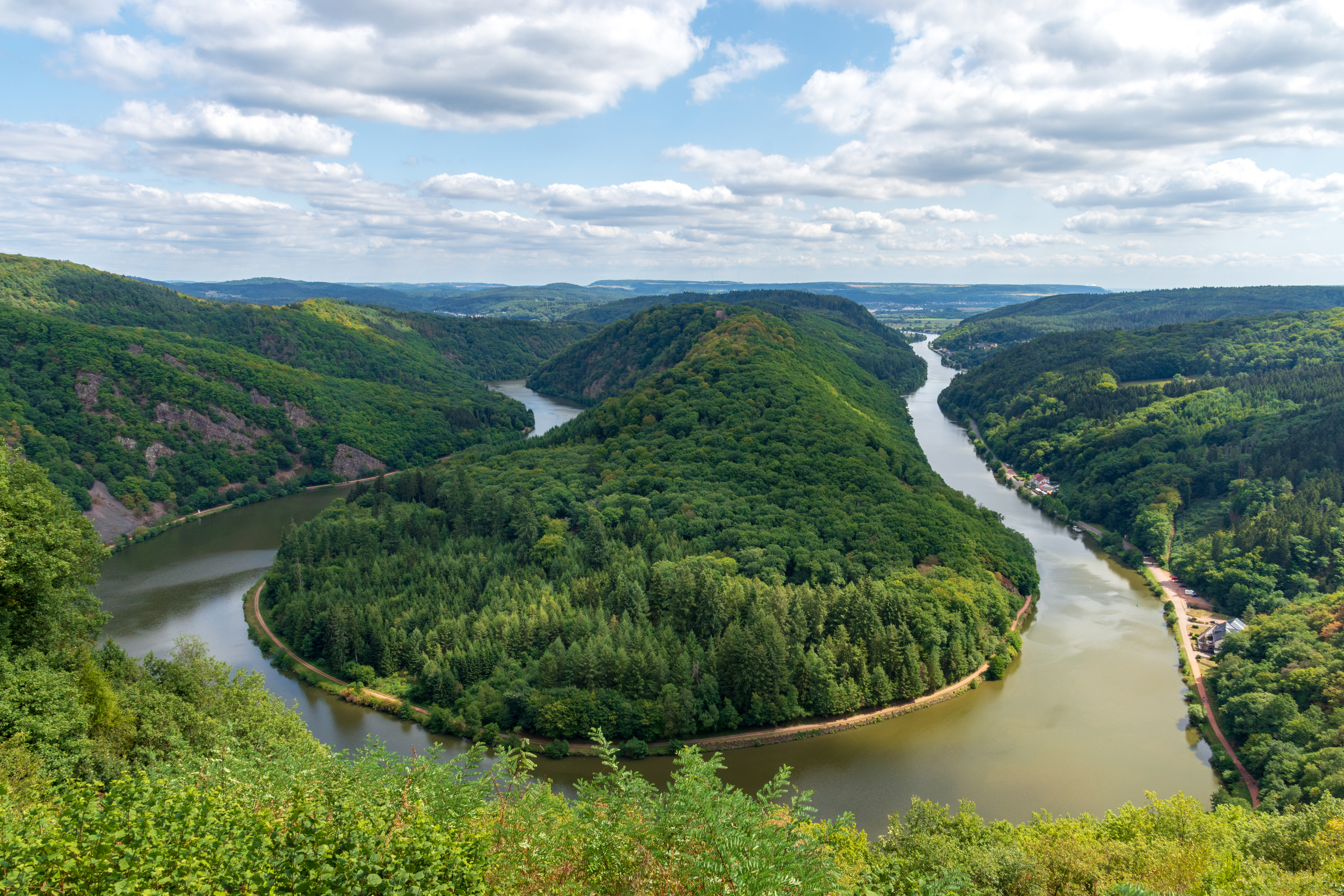 Бесплатное фото Изгиб реки Саар - River Saar