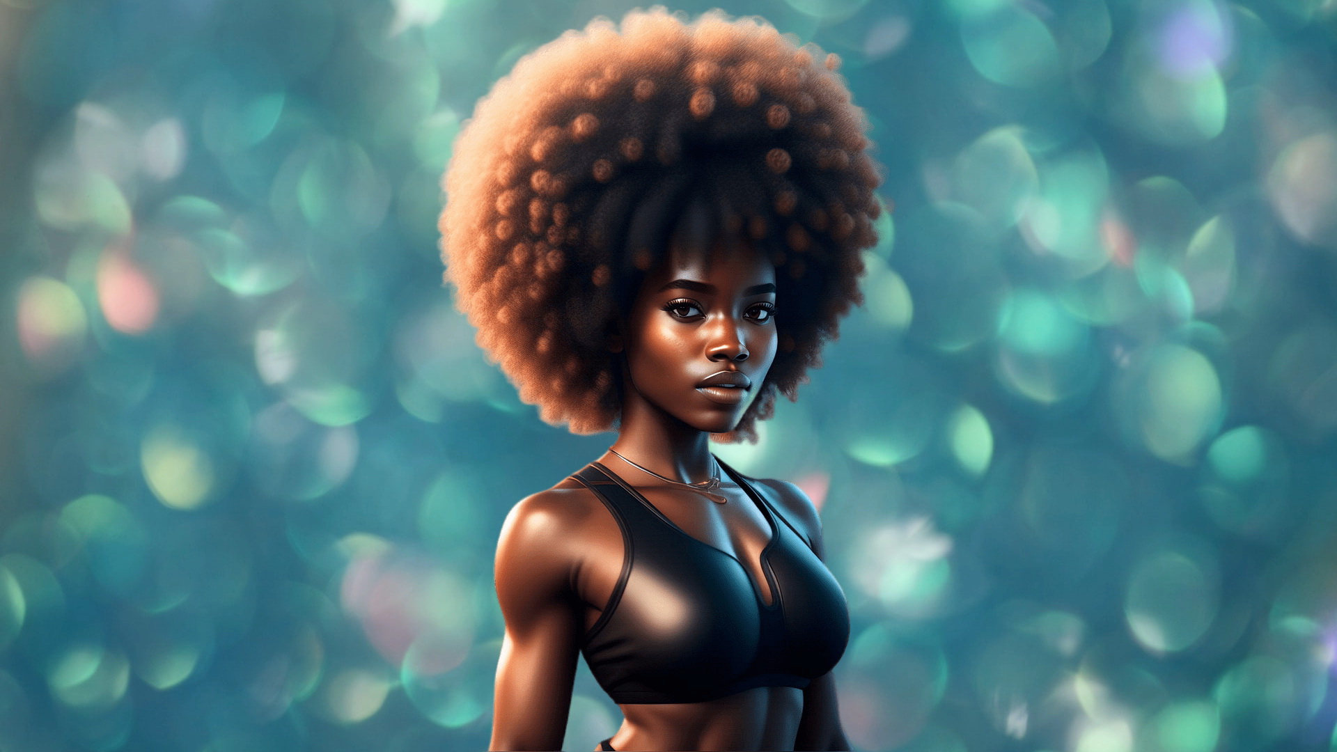 Free photo Black girl background