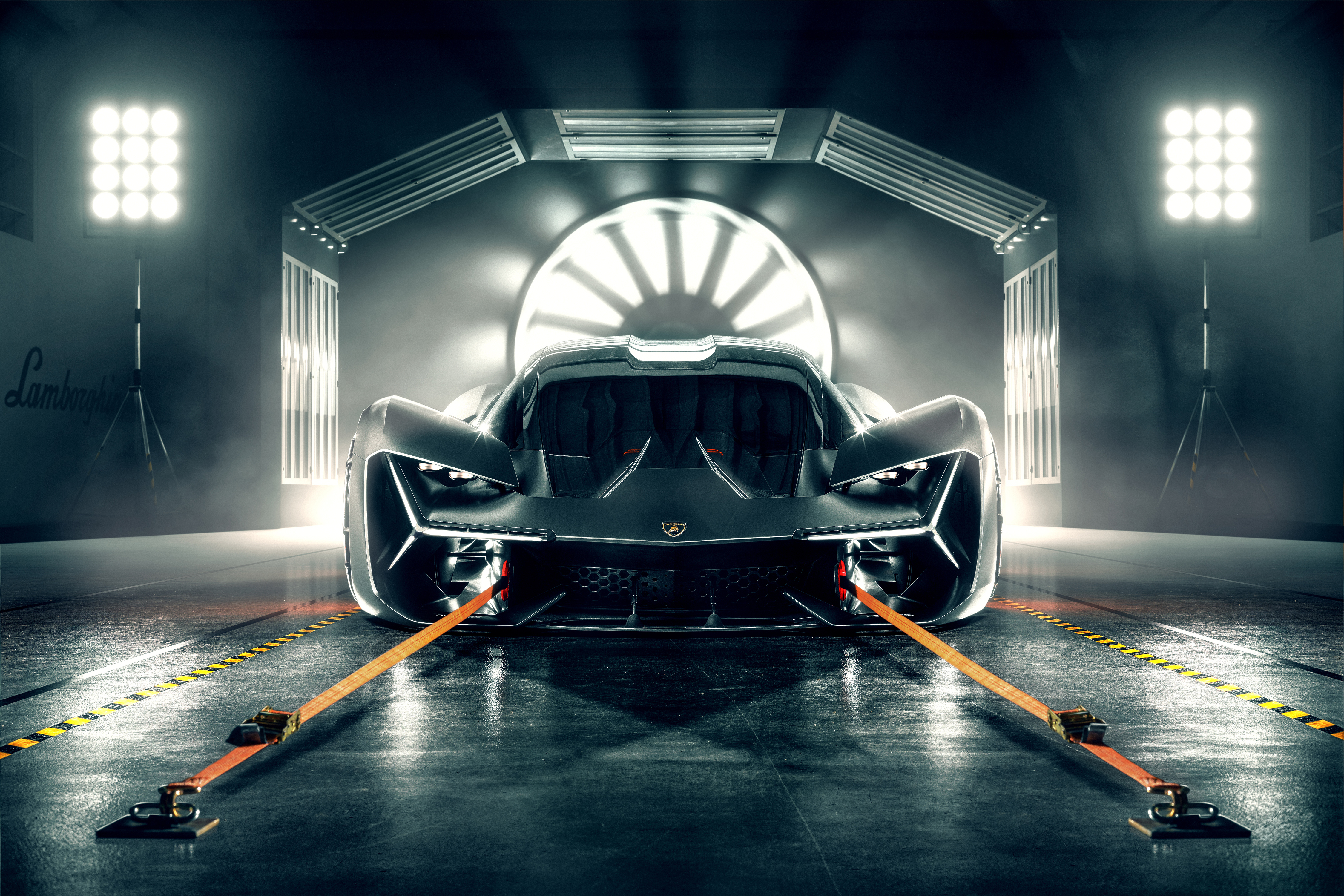 桌面上的壁纸兰博基尼 Terzo Millennio。 2019 款汽车 电动汽车