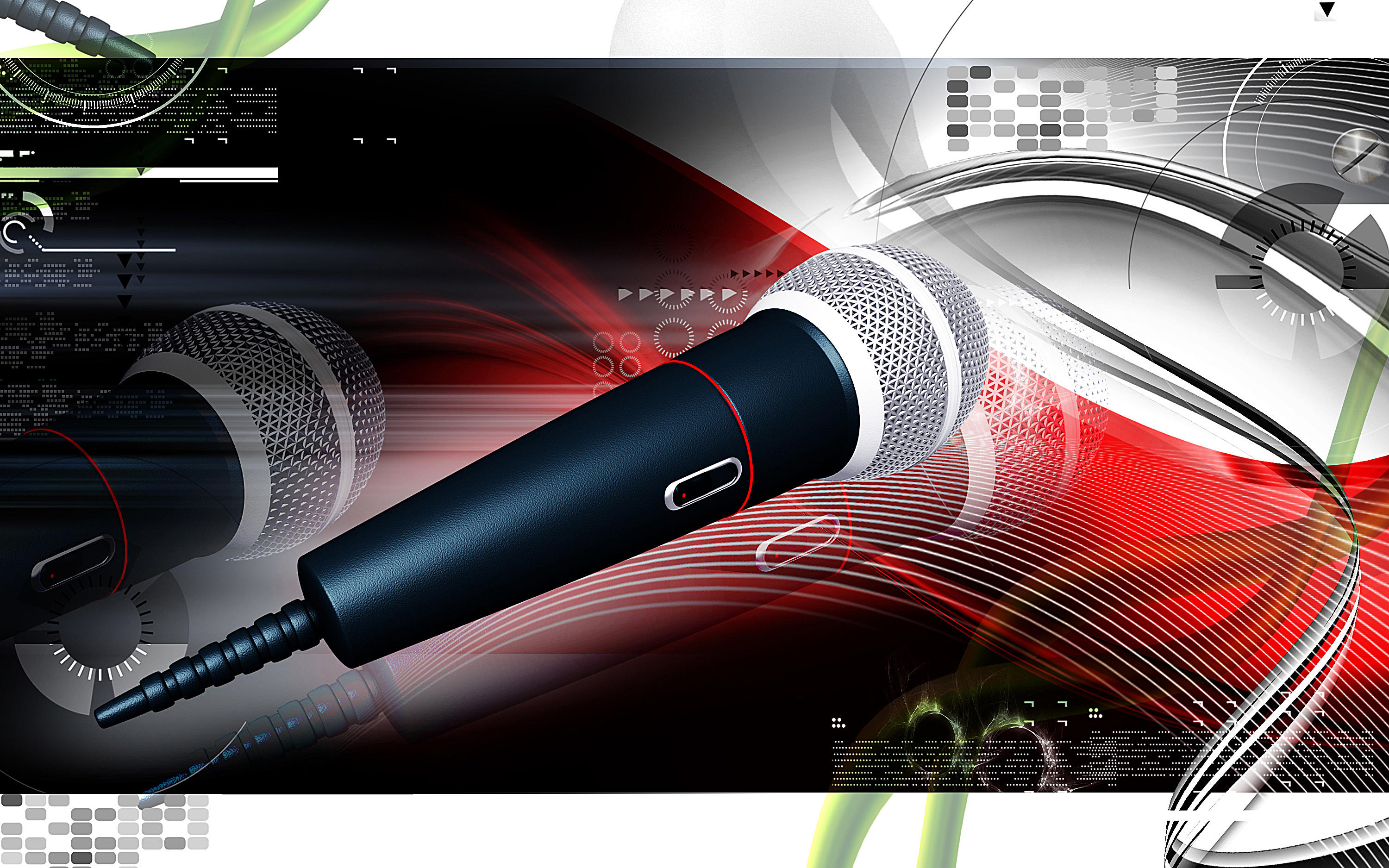 Free photo Photo 3d microphone