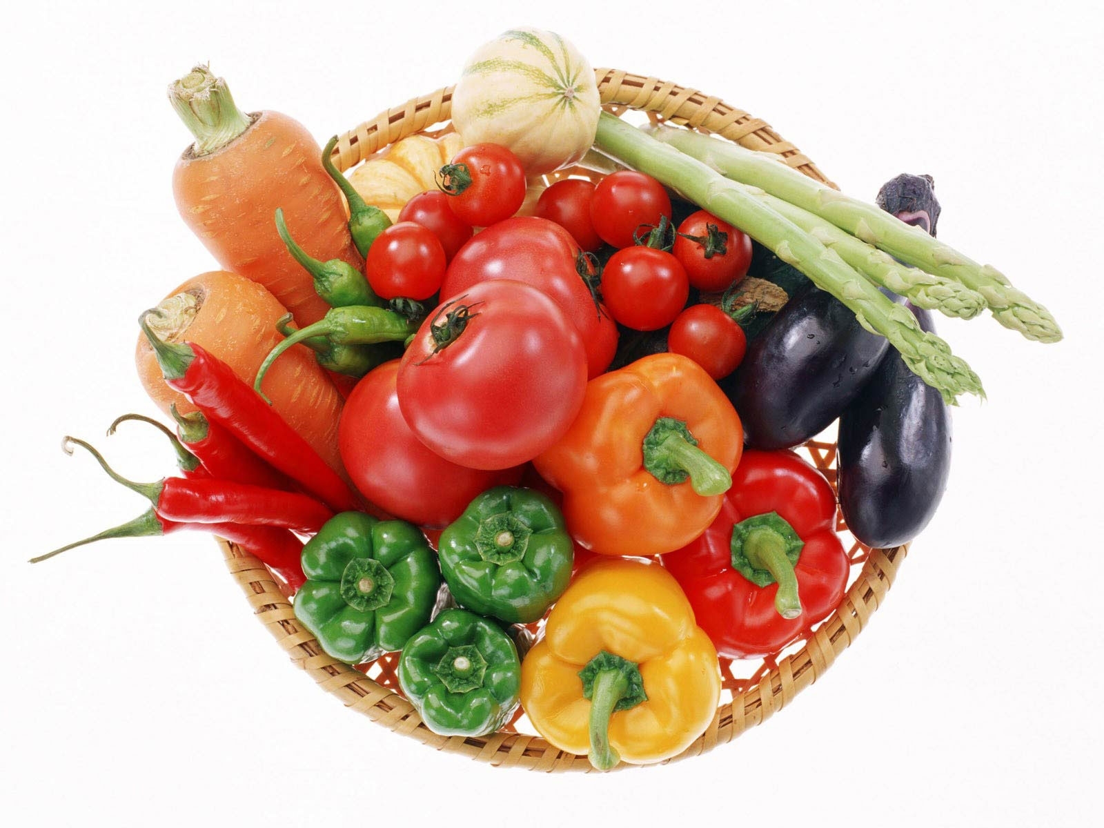 A set of healthy vegetables