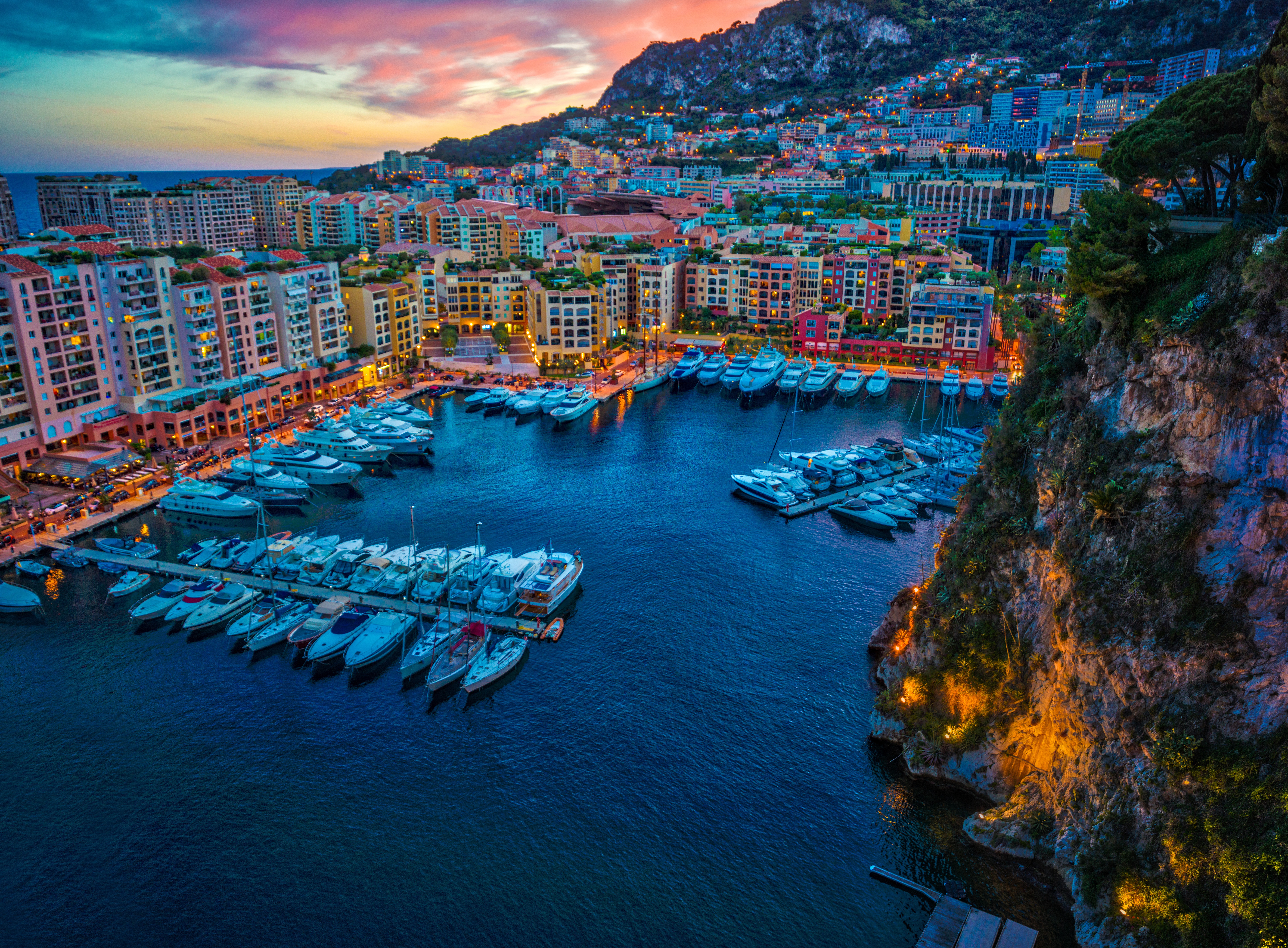 Free photo The pier in Monaco