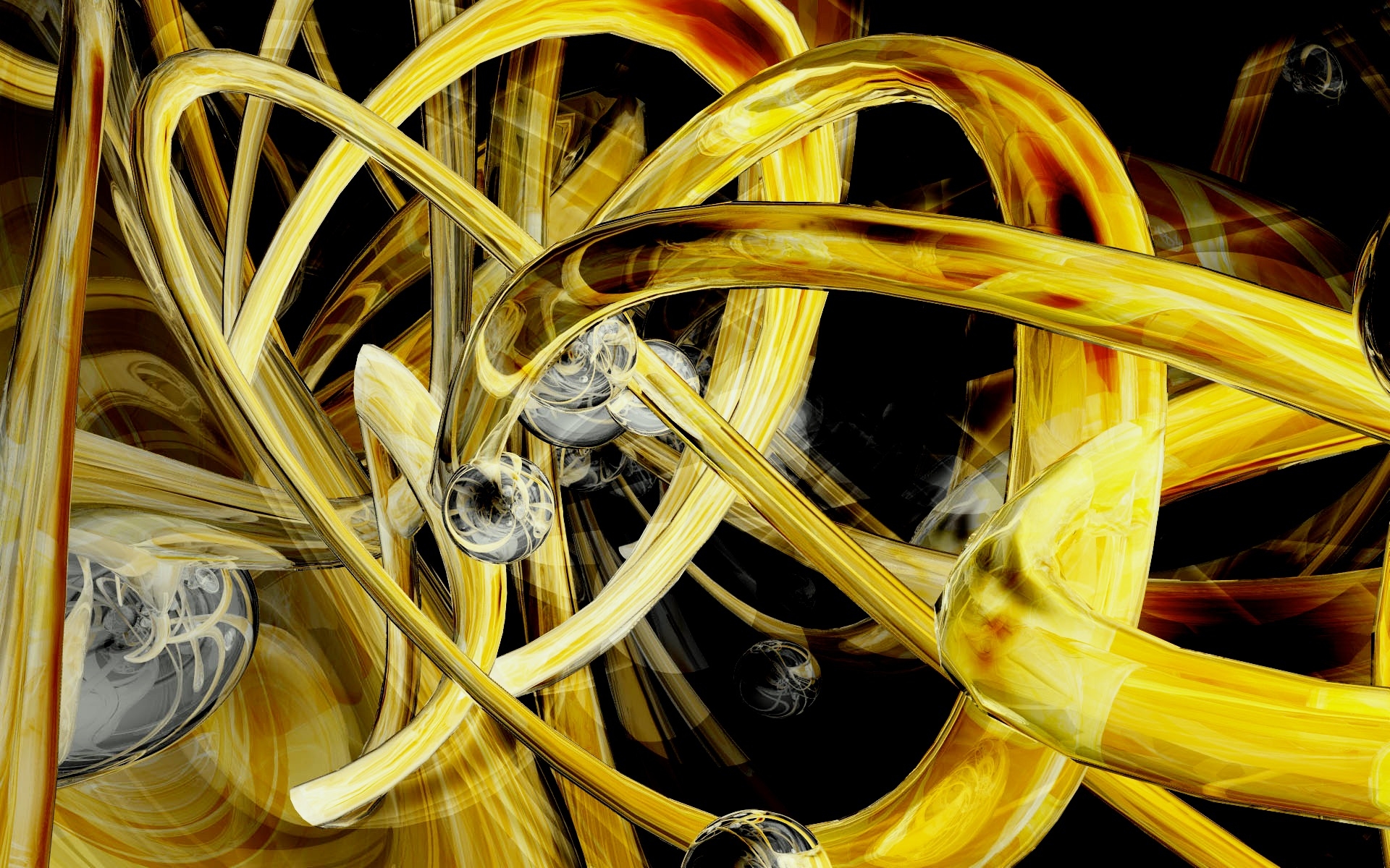 Wallpapers spiral form circles on the desktop