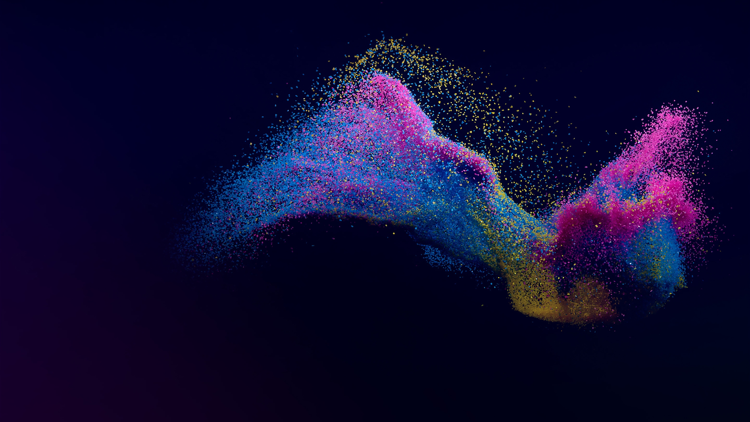 Free photo Colorful abstract dust of small particles