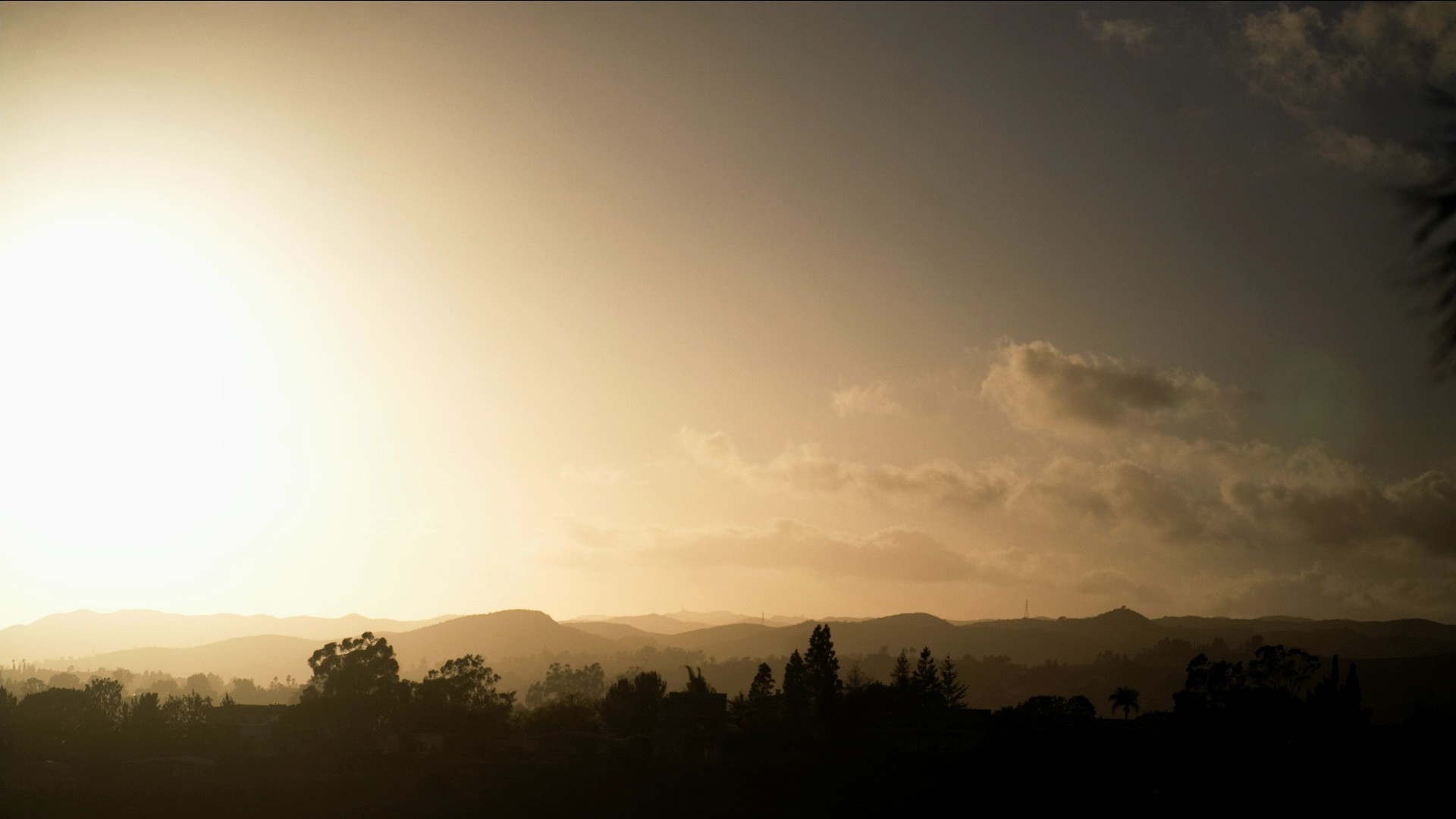 Wallpapers sunlight landscape sunset on the desktop