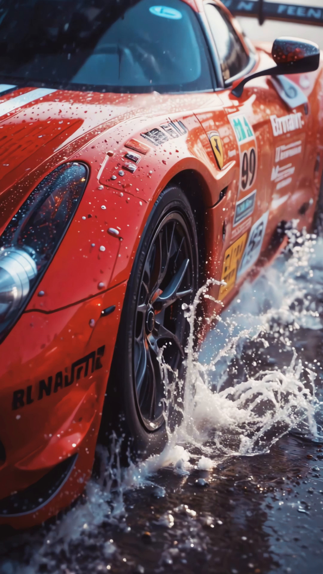 Бесплатное видео Красный автомобиль