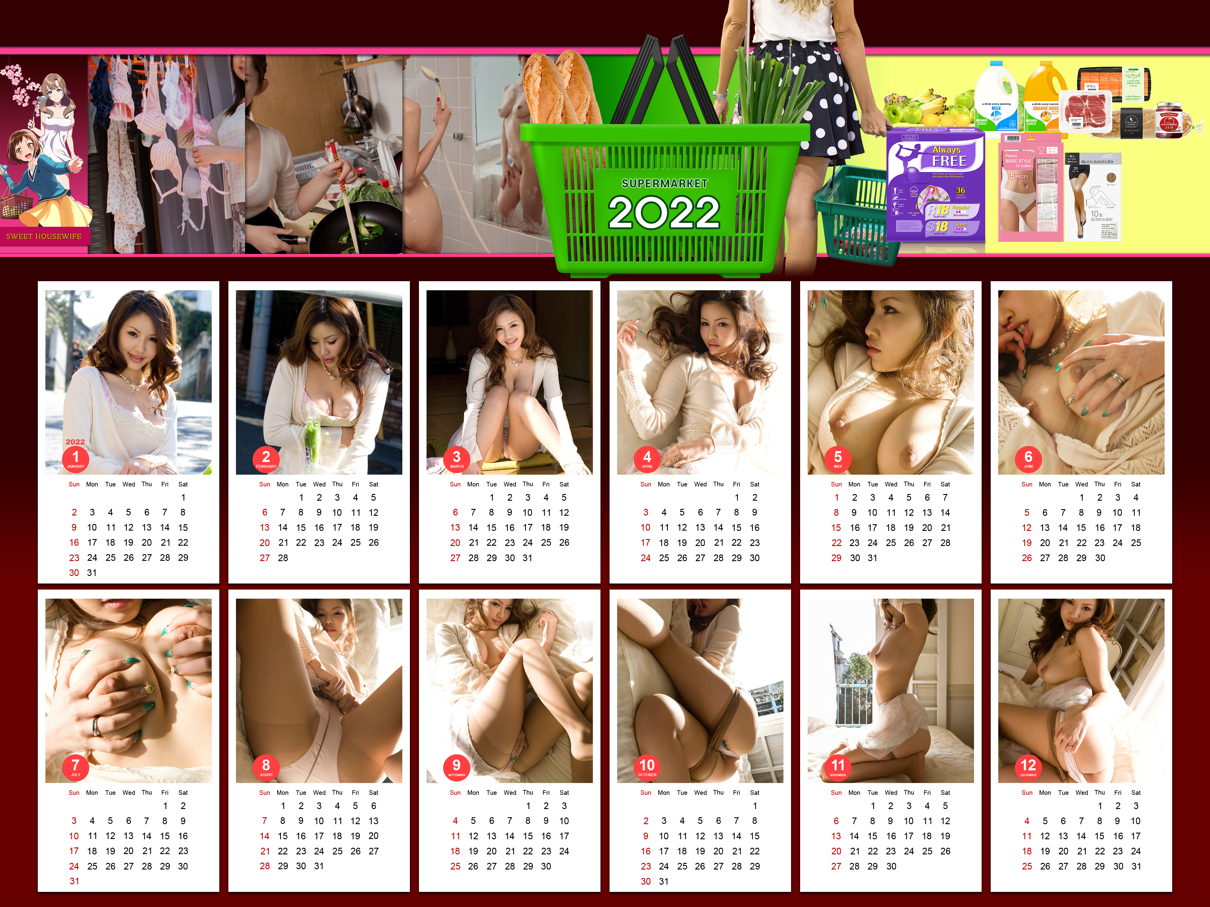 Wallpapers 2022 2022 year calendar on the desktop