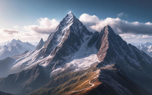 Бесплатное фото Горы Обои на Рабочий стол 4К