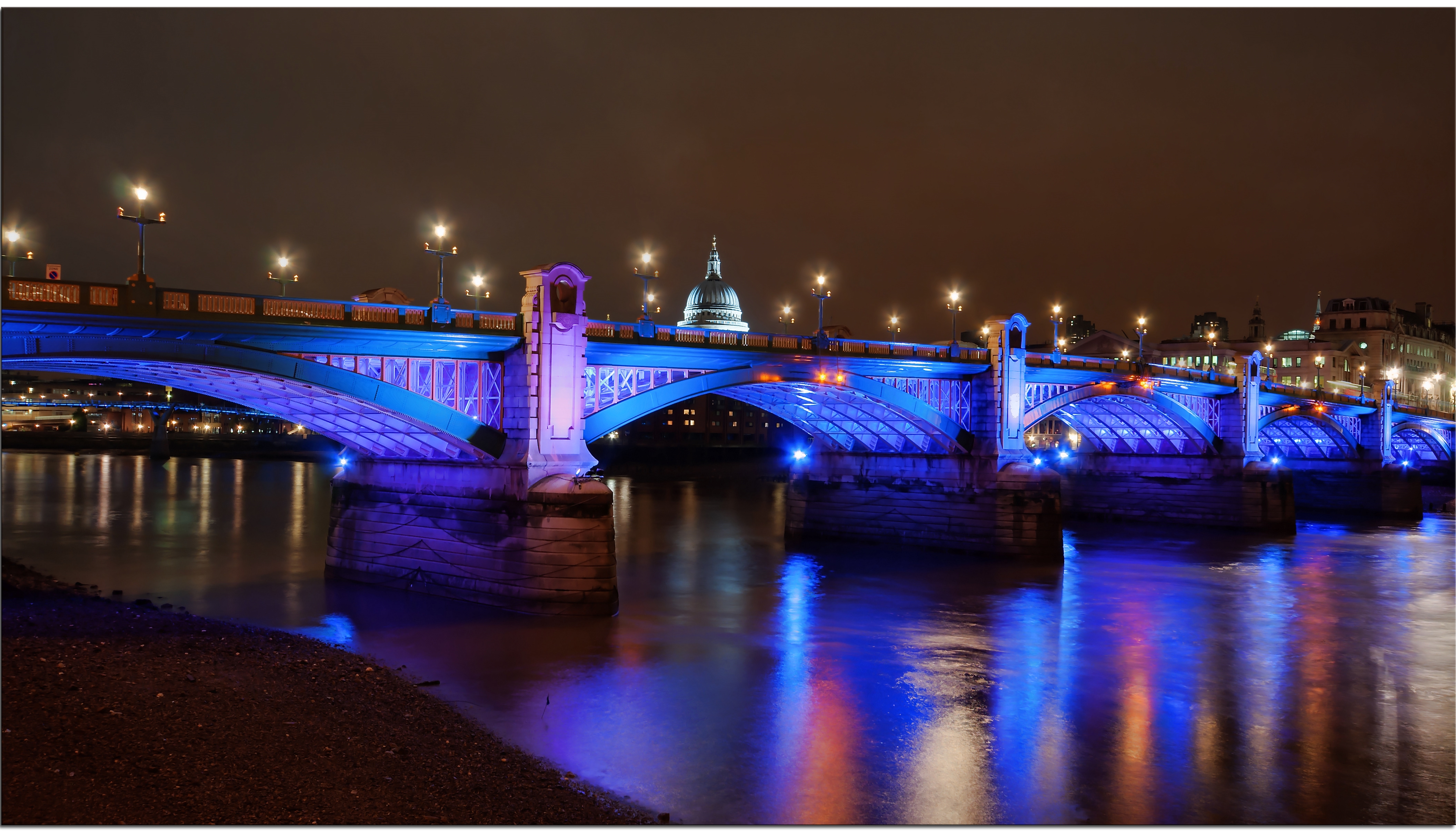 Wallpapers city Southwark Bridge river Thames on the desktop