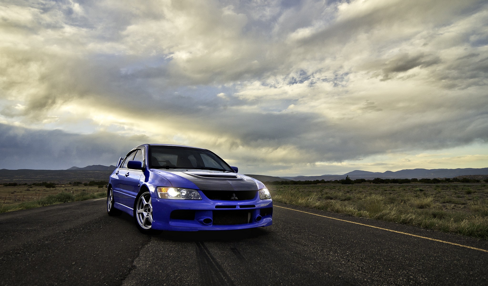 Wallpapers sport car blue cars on the desktop