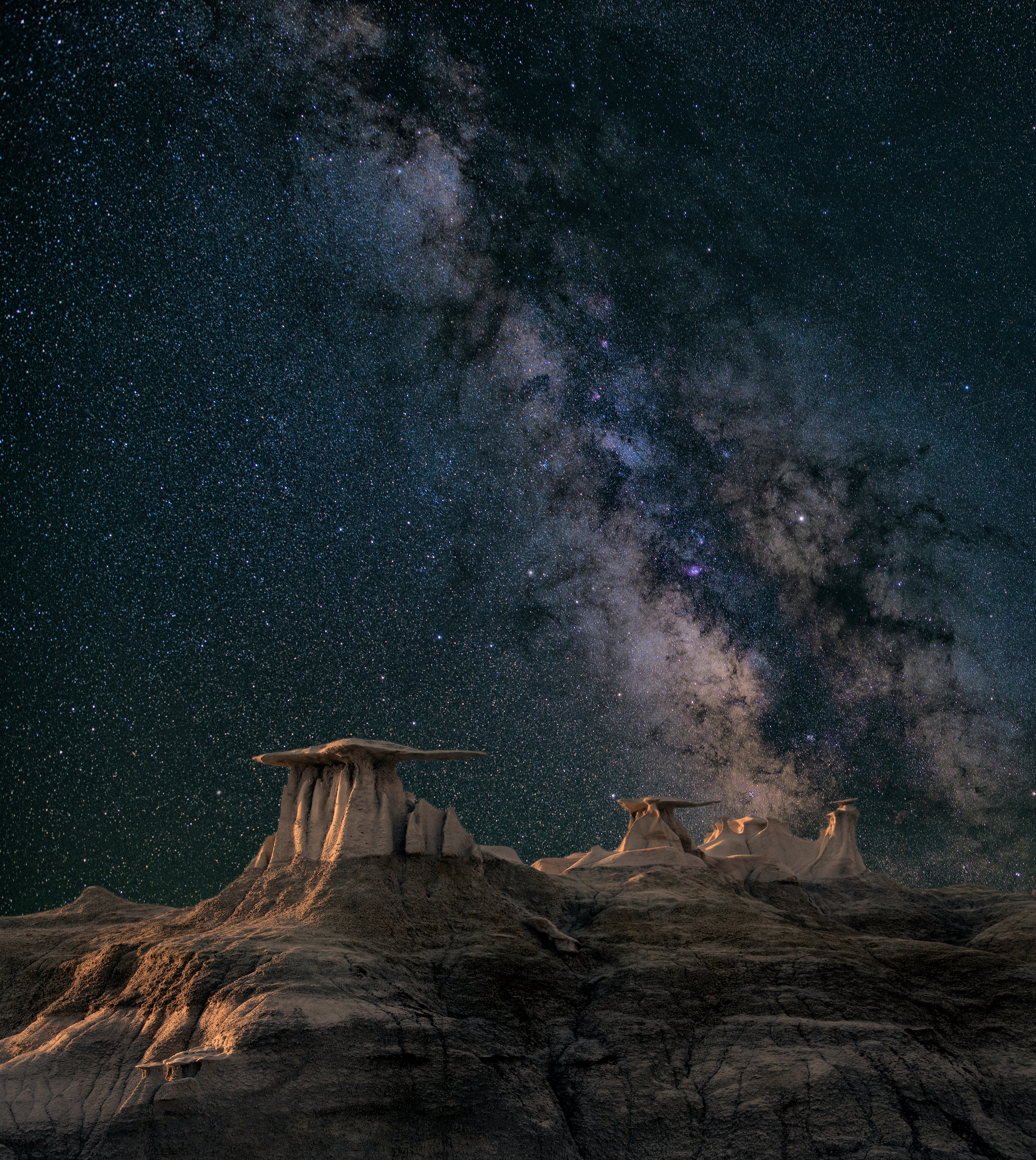 Free photo Unusual starry skies in America