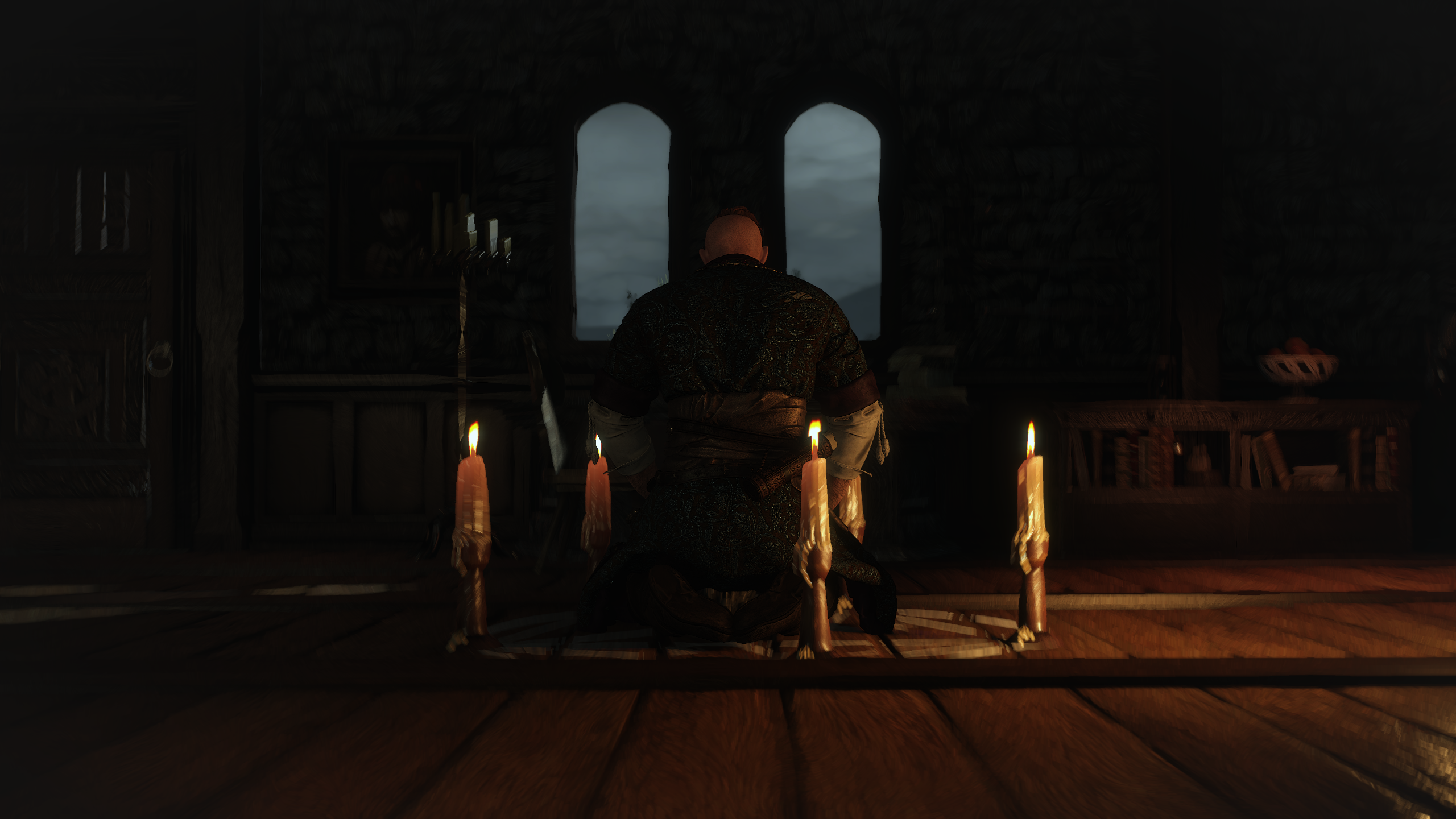 Wallpapers night evening The Witcher 3 Wild Hunt on the desktop