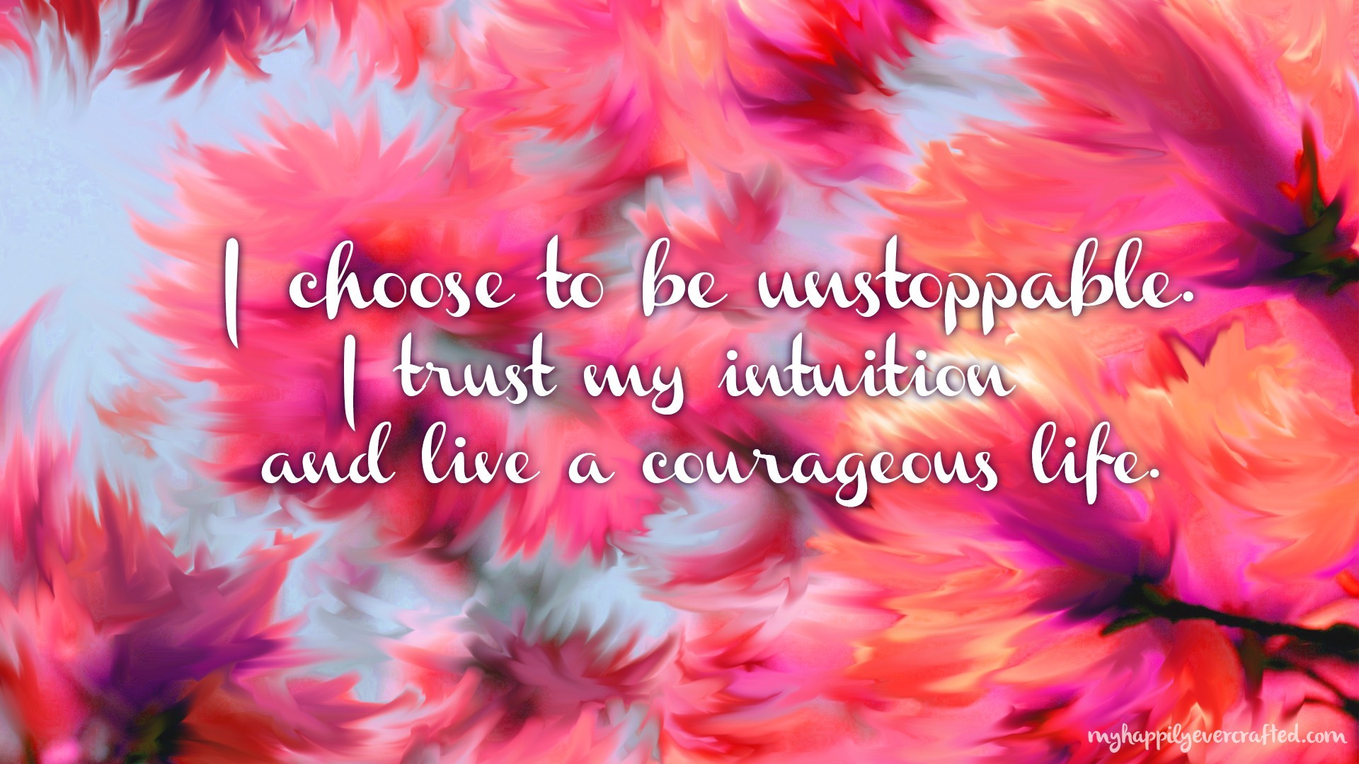 桌面上的壁纸报价 花 粉红色