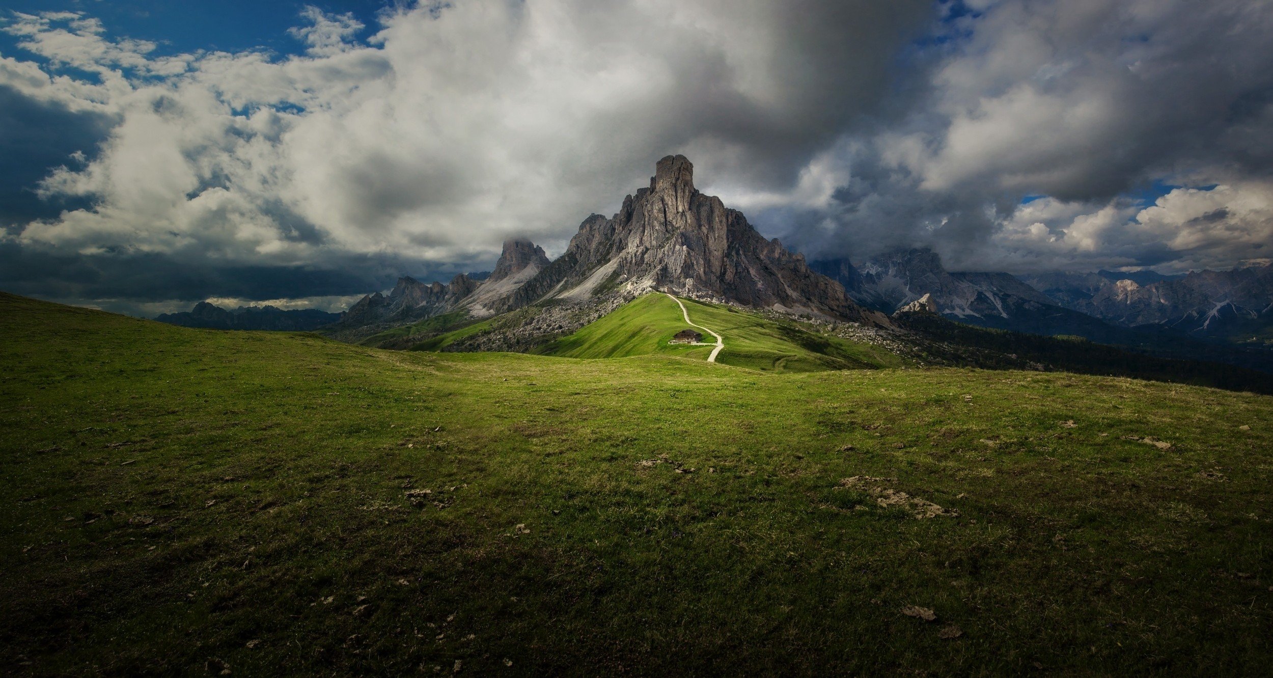 Wallpapers forest mountains space on the desktop