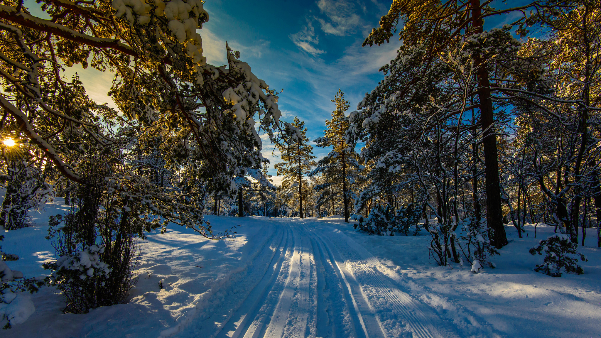 Wallpapers nature snow Norway on the desktop