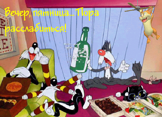 Postcard on the theme friday cats humor download for free