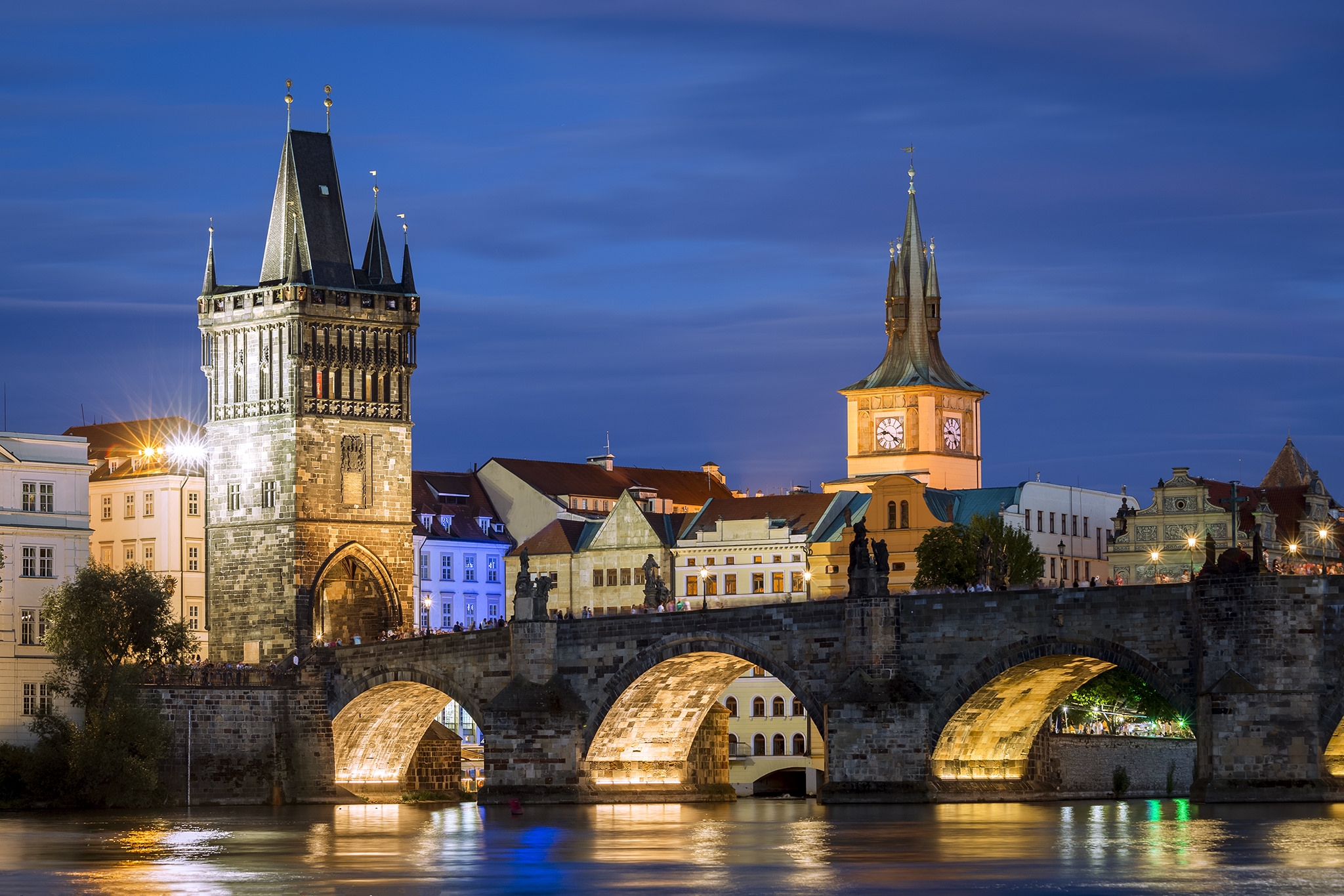 Wallpapers Old bridge tower Old town Charles bridge on the desktop