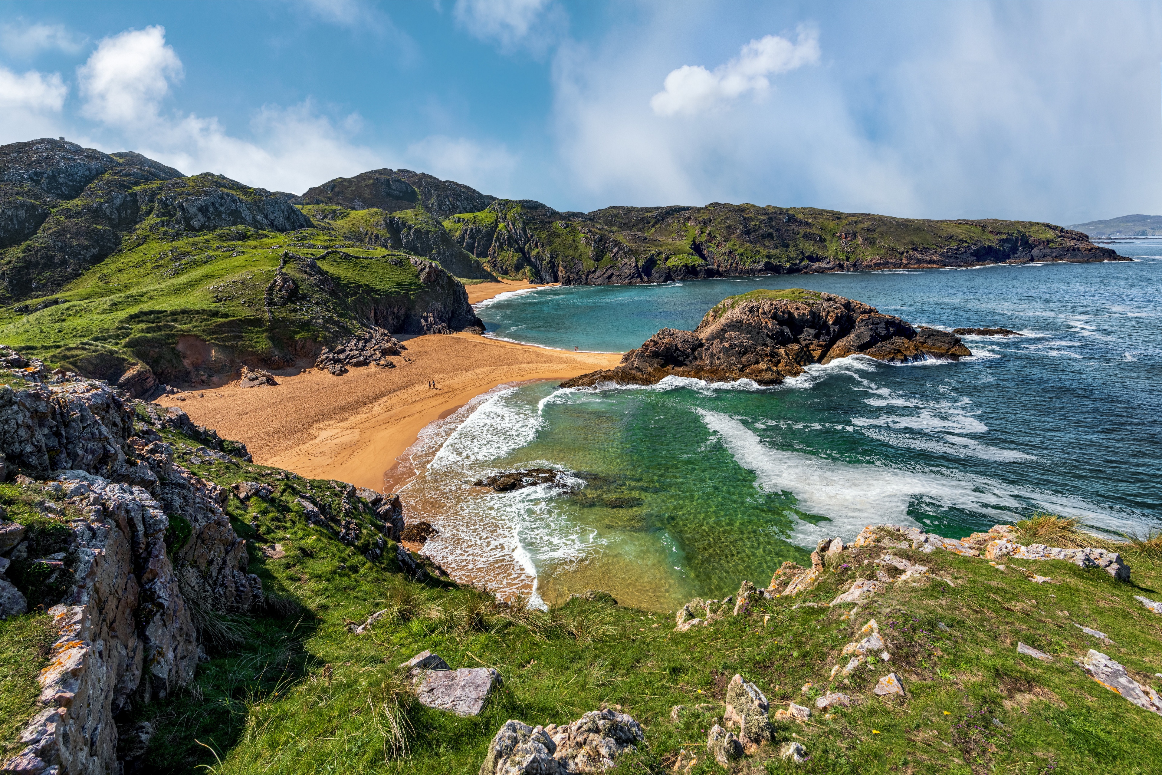 Free photo The Bay of the Sea in Ireland