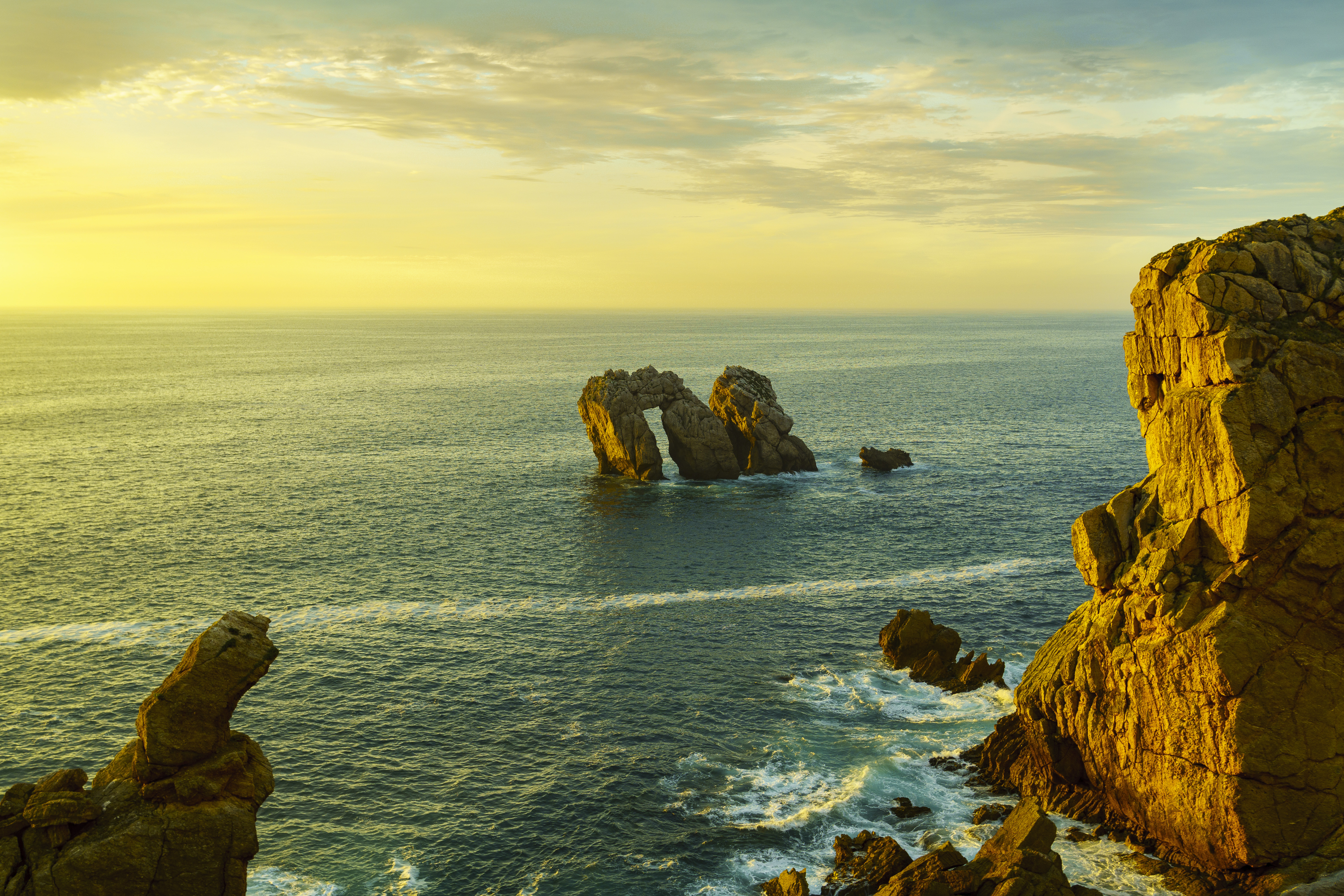 Обои Costa Quebrada Cantabria Испания на рабочий стол