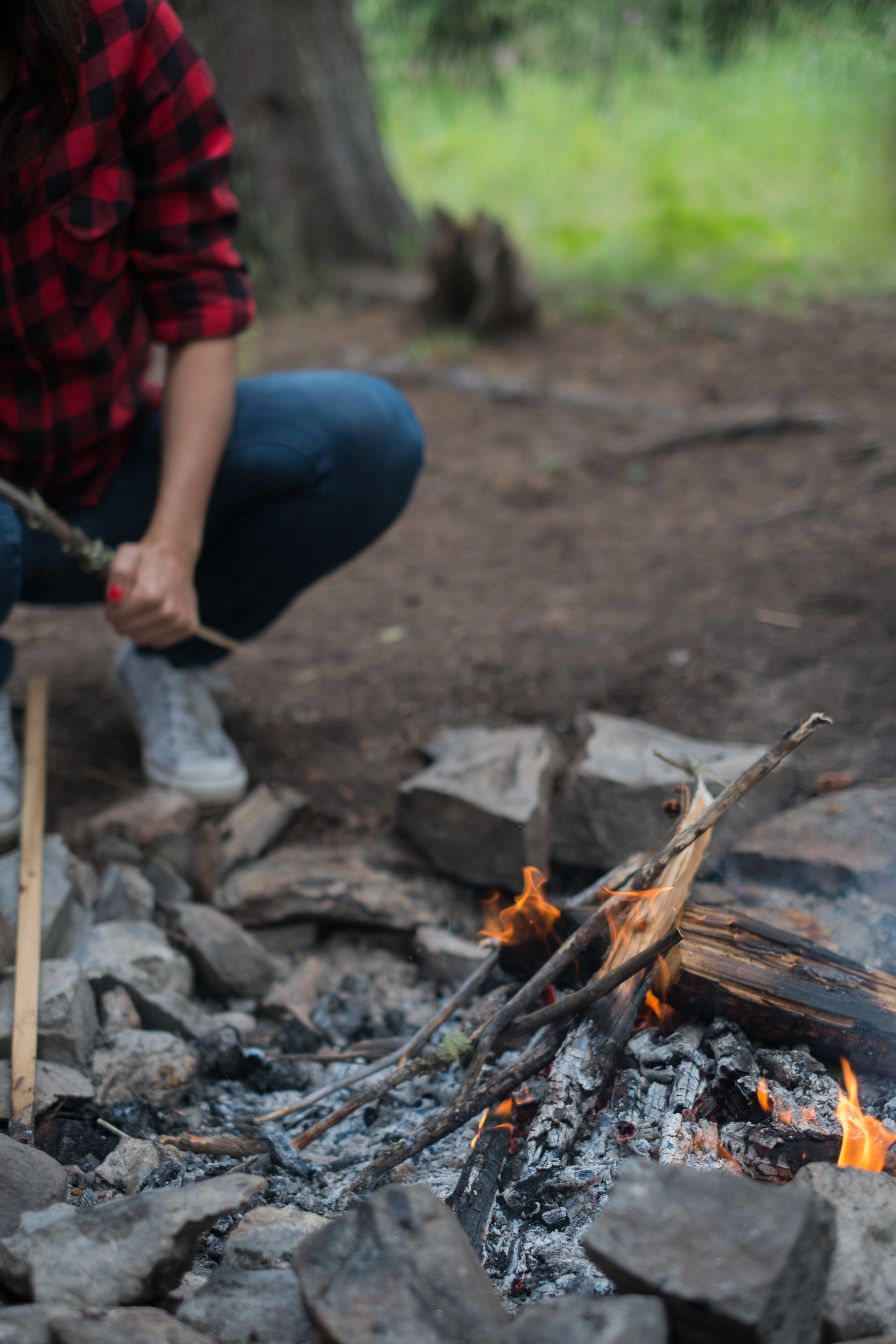 Wallpapers fire soil camping on the desktop