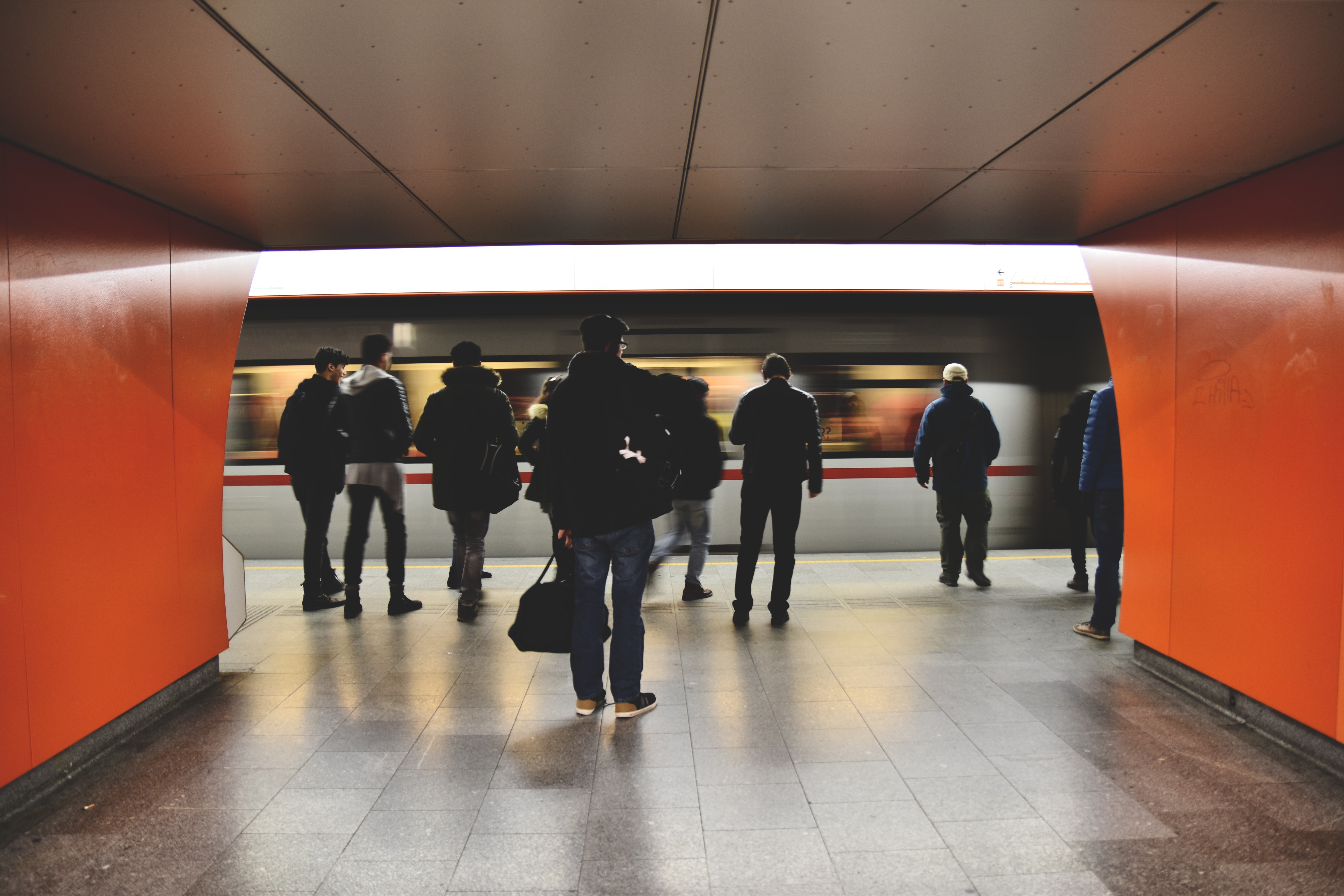 Wallpapers person architecture train on the desktop