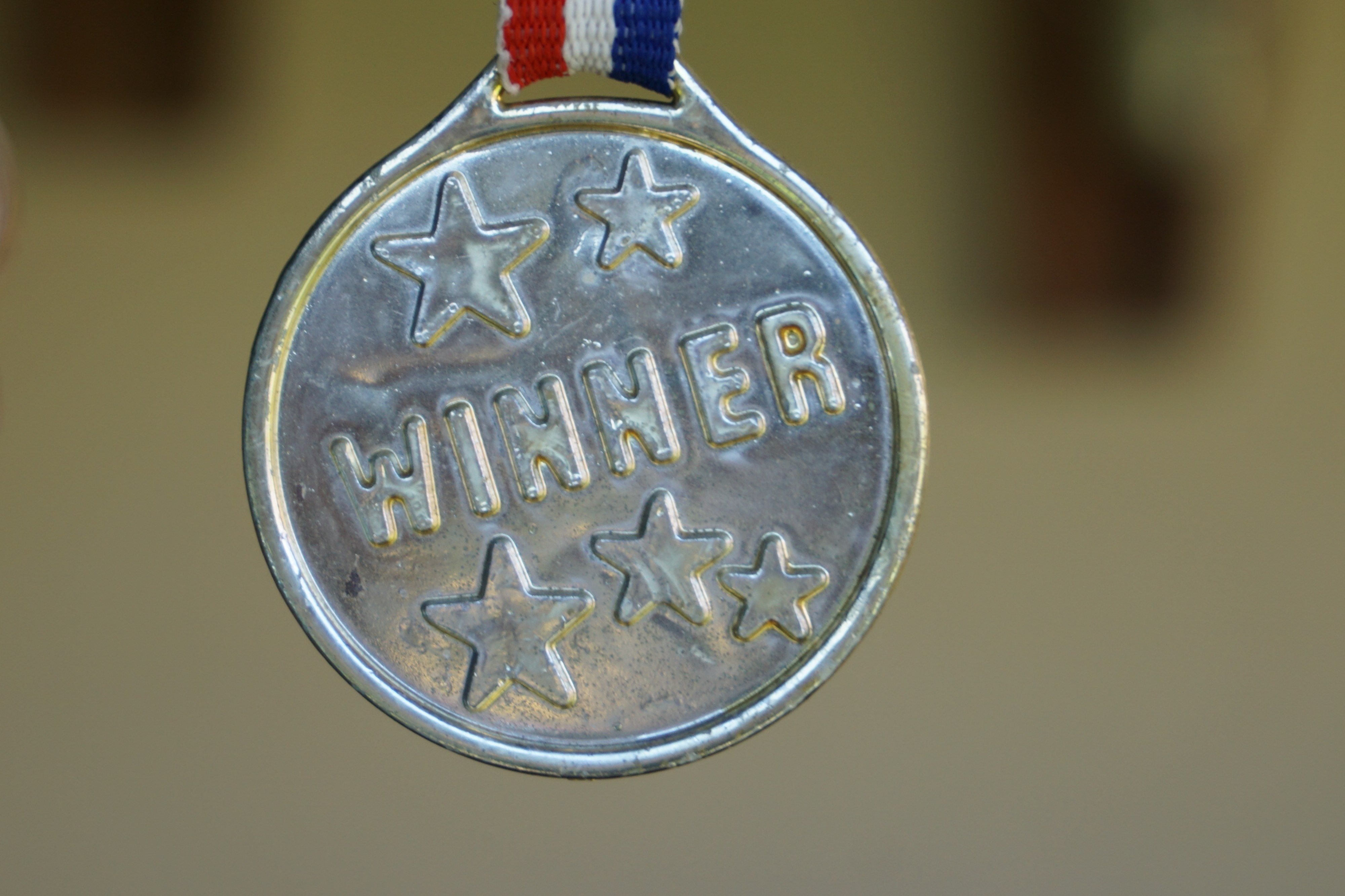 Free photo Silver medal winner