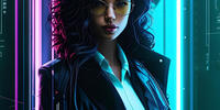 Киберпанковая девушка