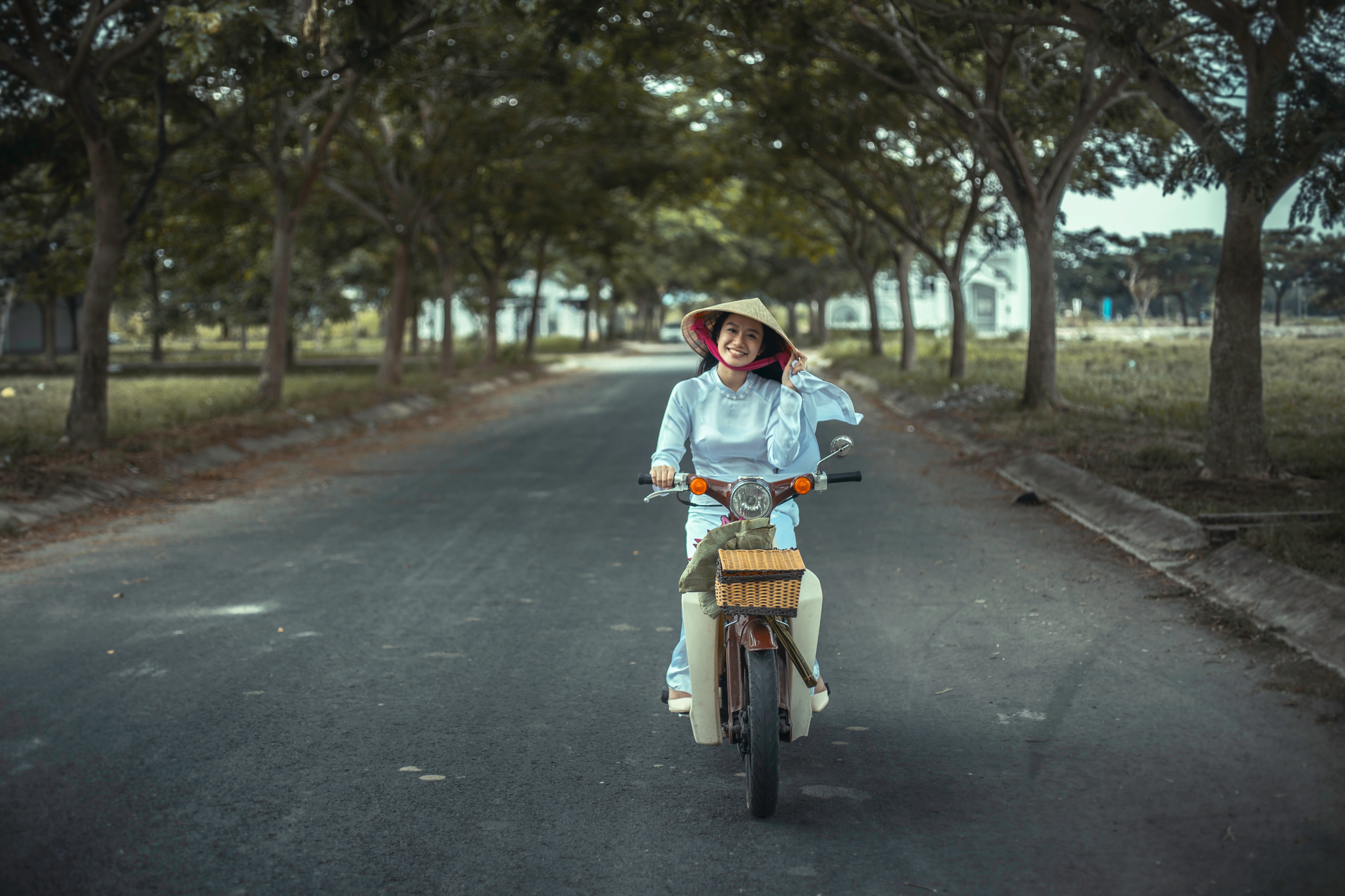 Wallpapers person woman road on the desktop