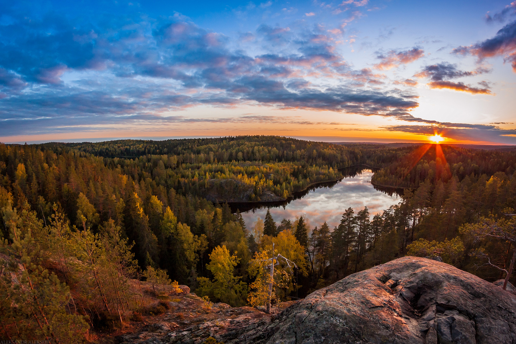 Free photo Screensaver sunset, autumn free download