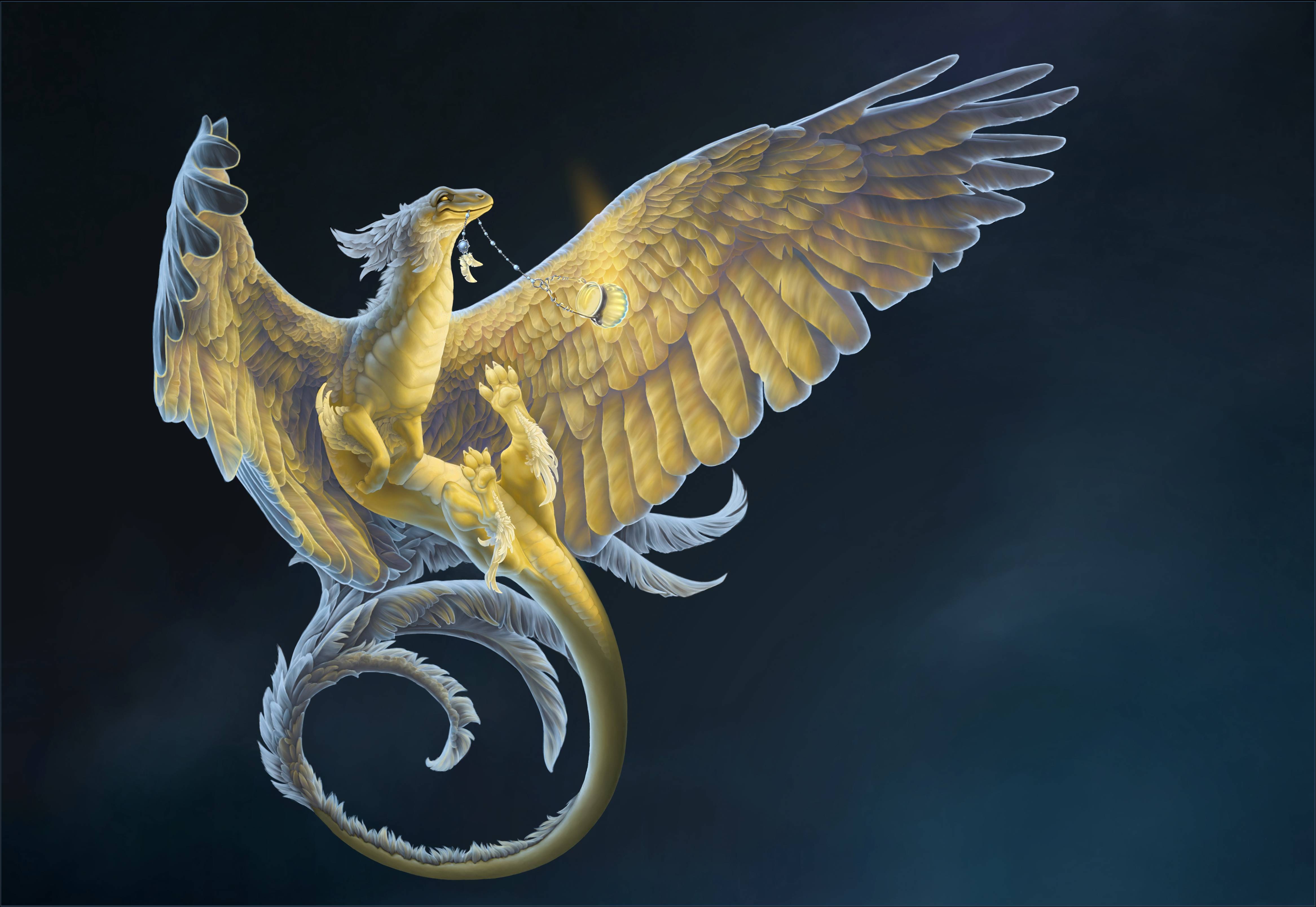 Wallpapers dragon 3d art on the desktop