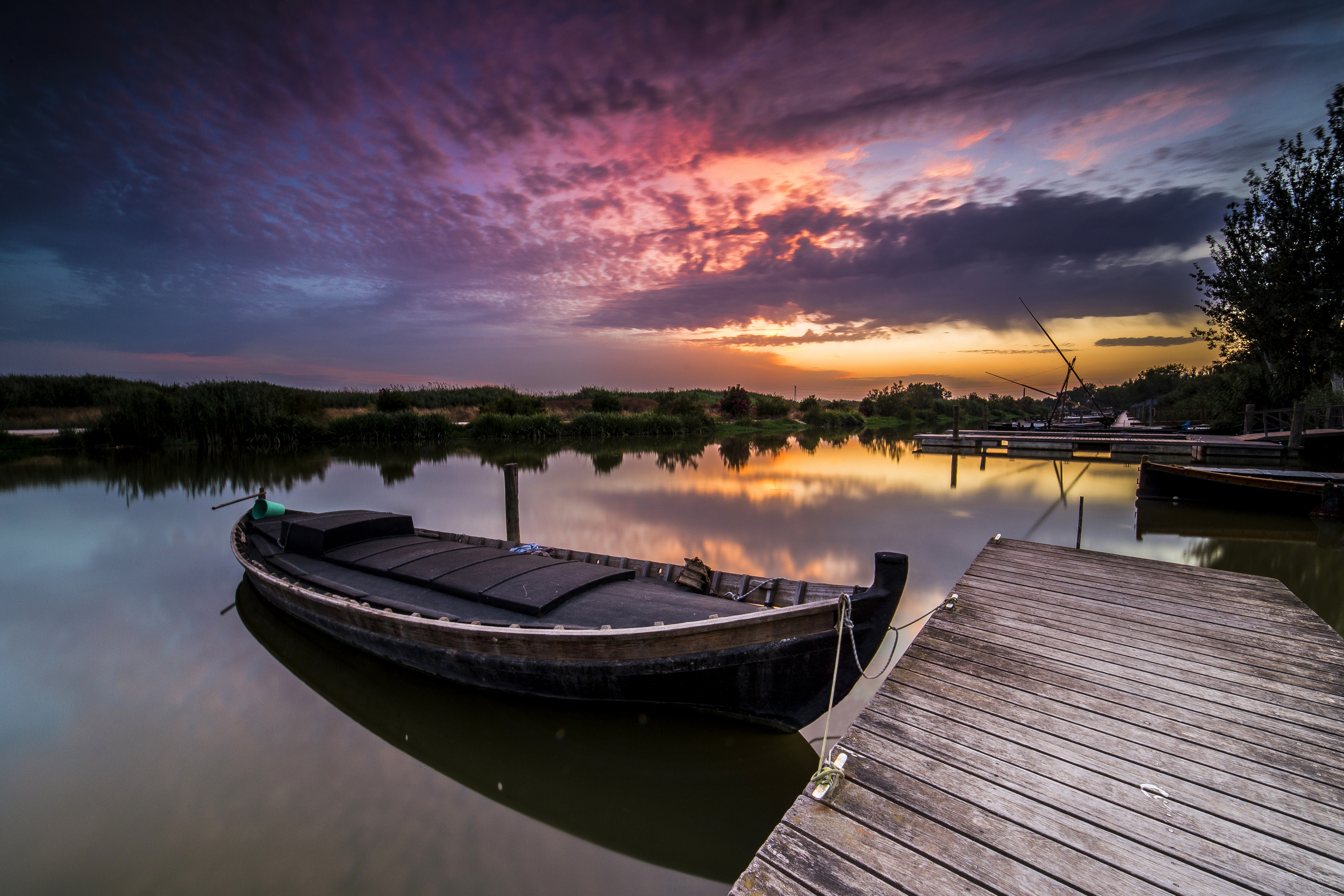 Wallpapers river lake meteorological phenomenon on the desktop