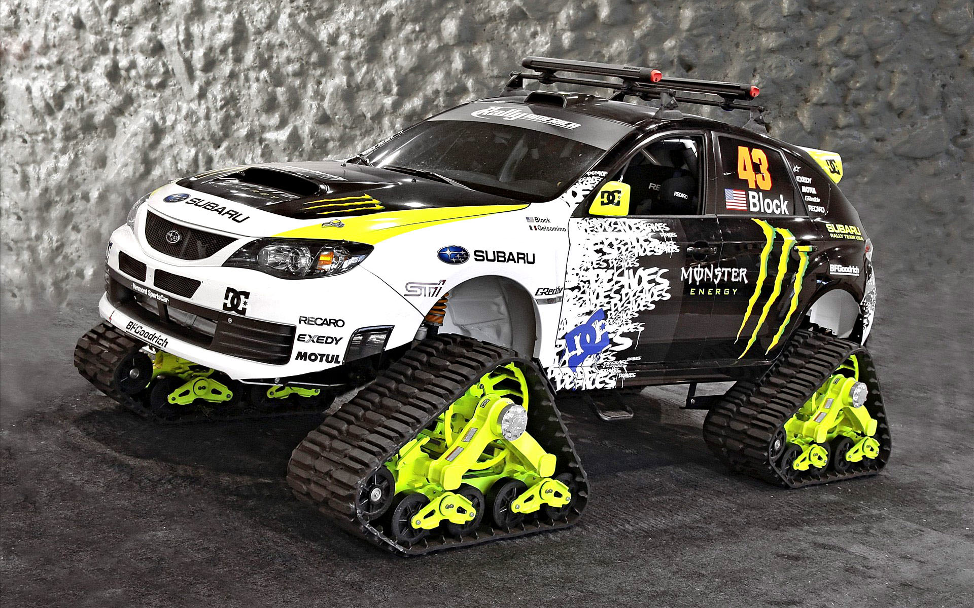 Wallpapers Subaru Monster Energy all-terrain vehicle caterpillar on the desktop