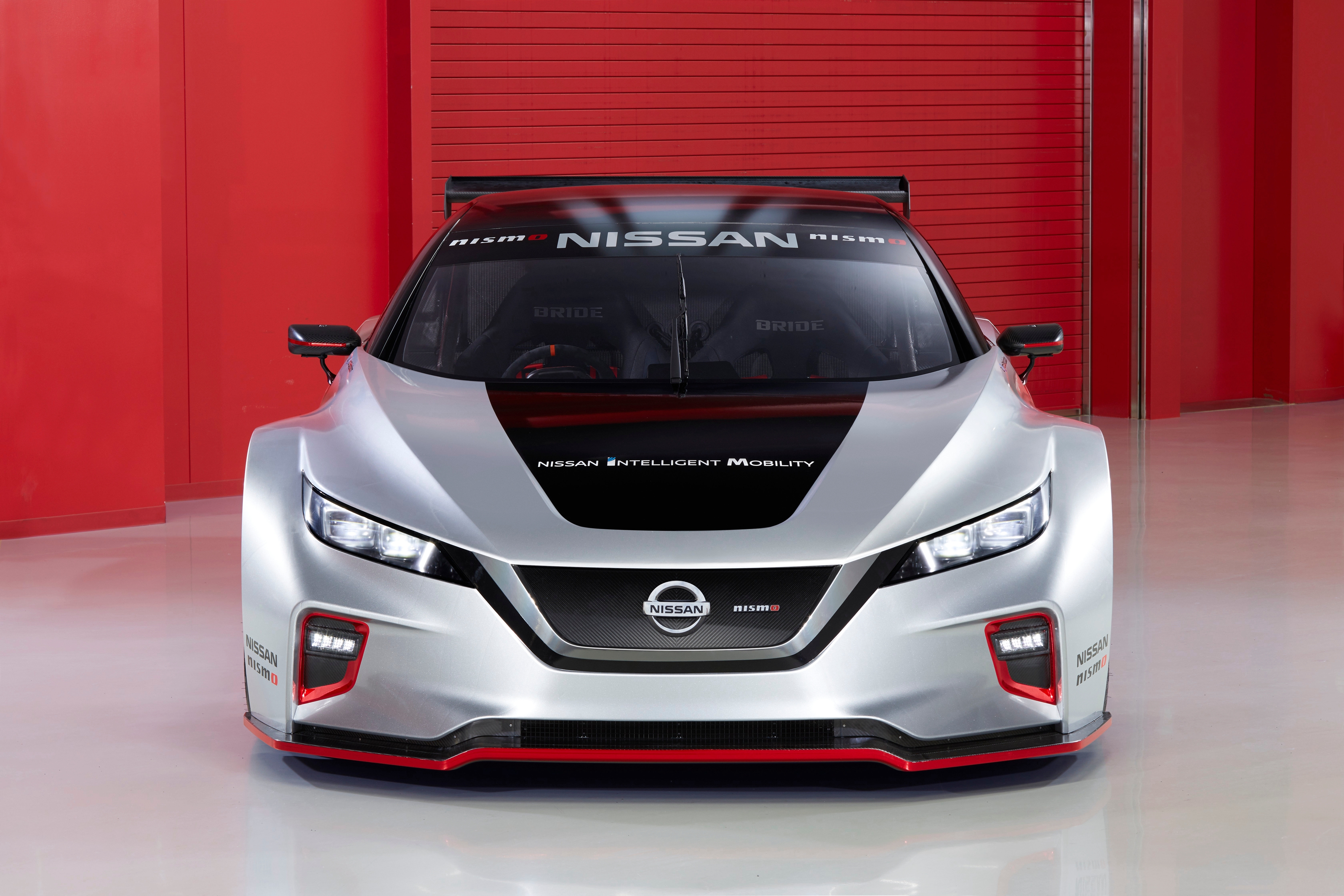 Обои передний план серебро nissan leaf nismo rc на рабочий стол