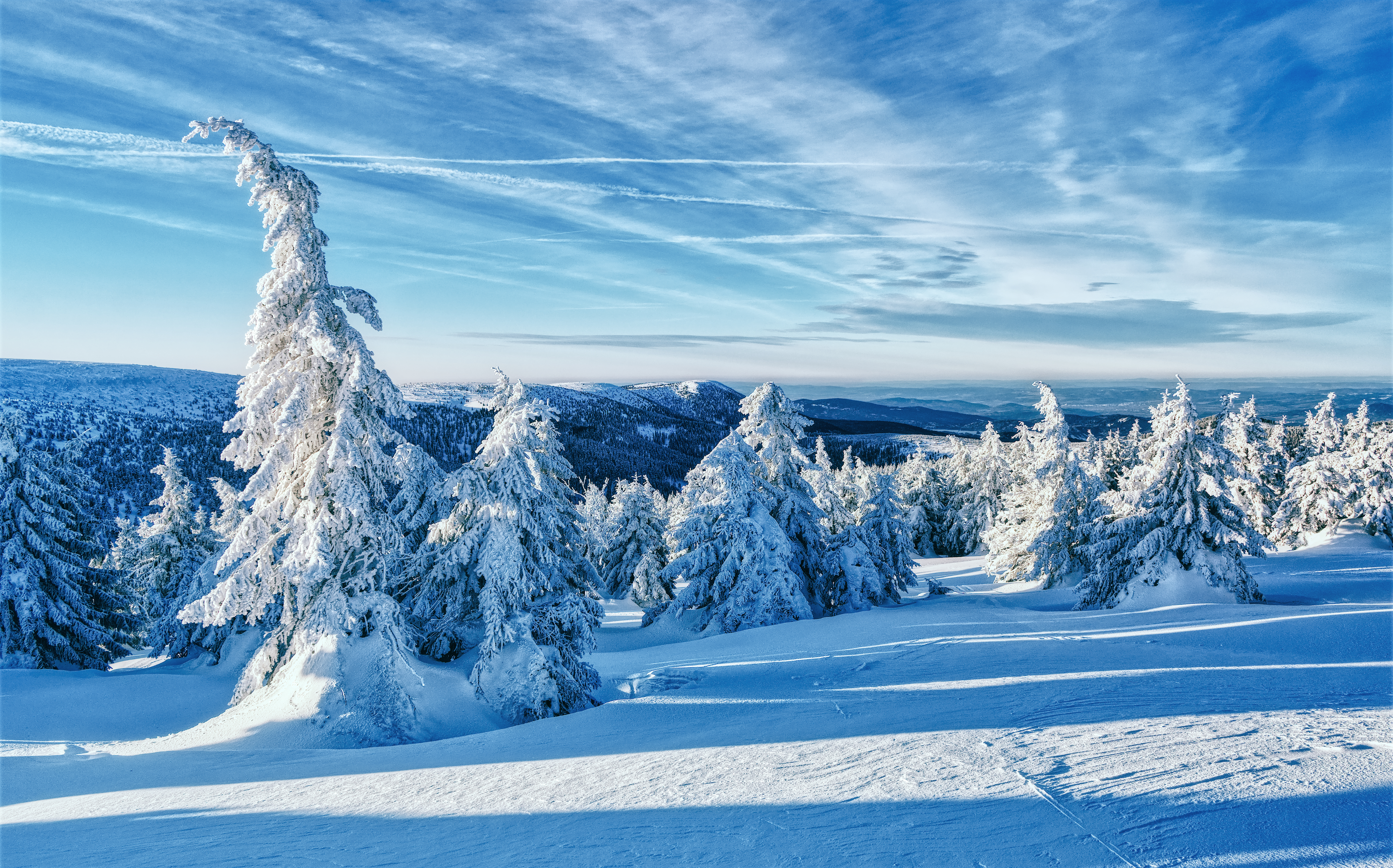 Wallpapers Jeseniky Mountains Czech Republic winter on the desktop