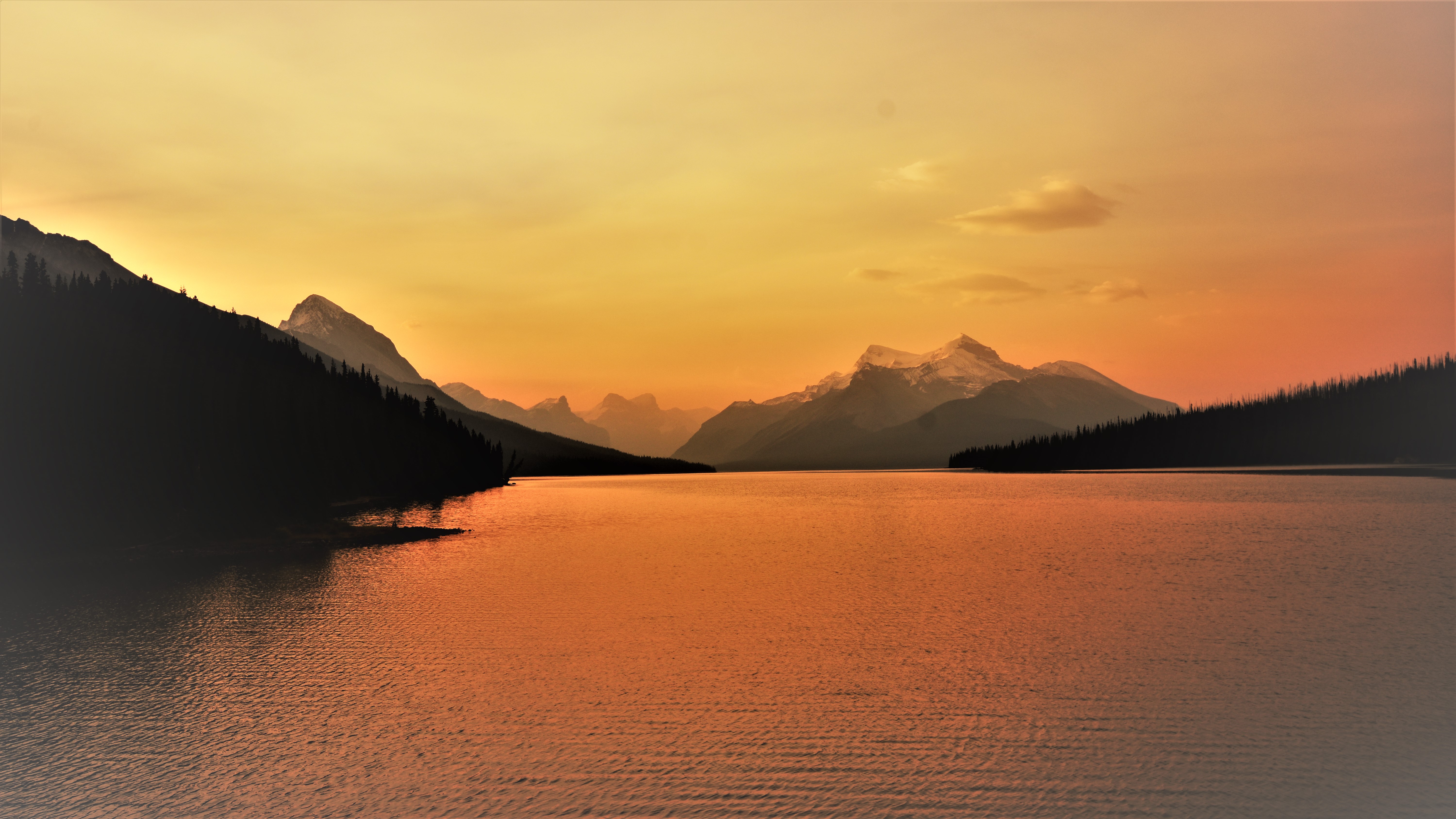 Wallpapers sunrise lake landscapes on the desktop