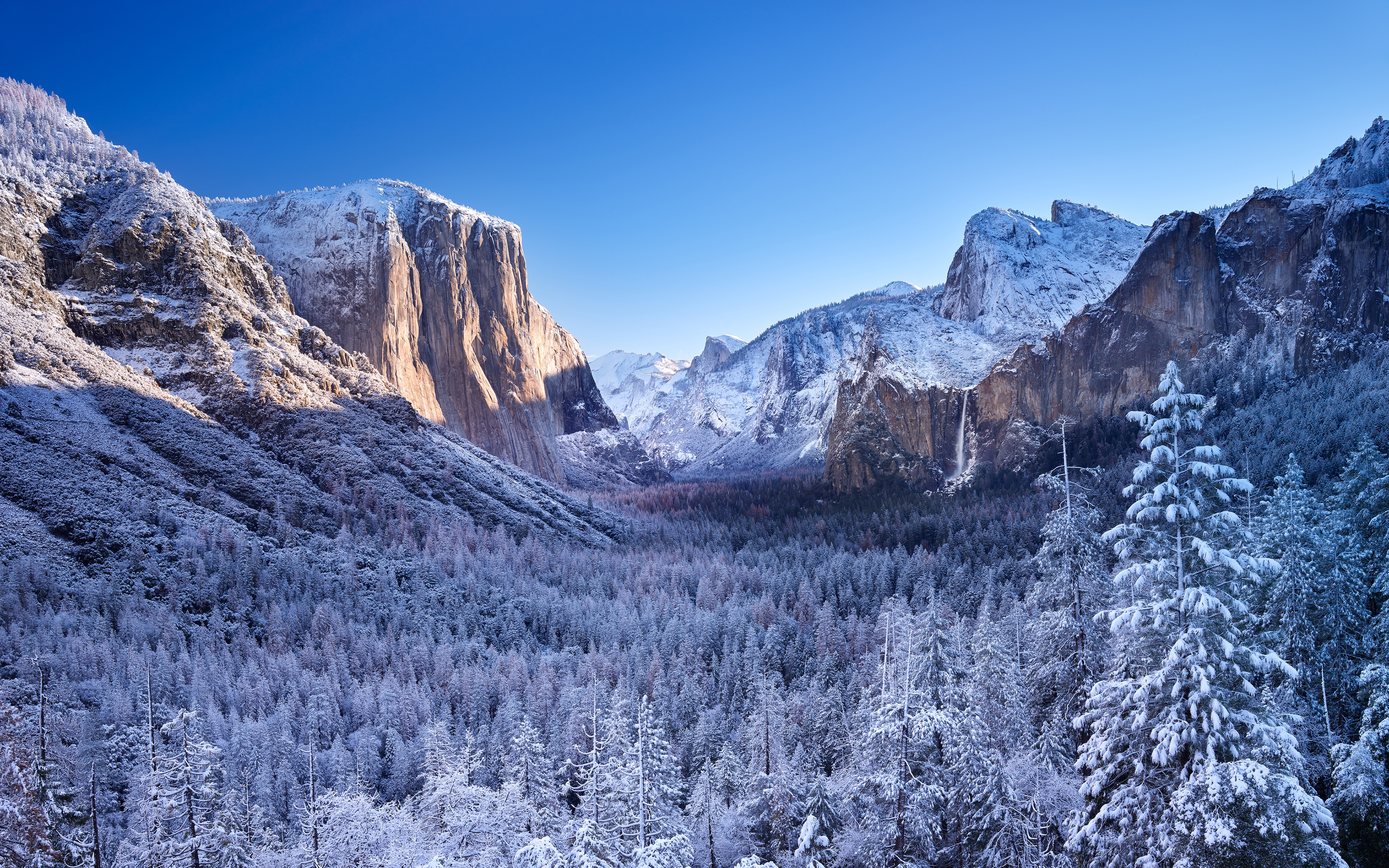 Wallpapers yosemite national park picturesque clear sky on the desktop