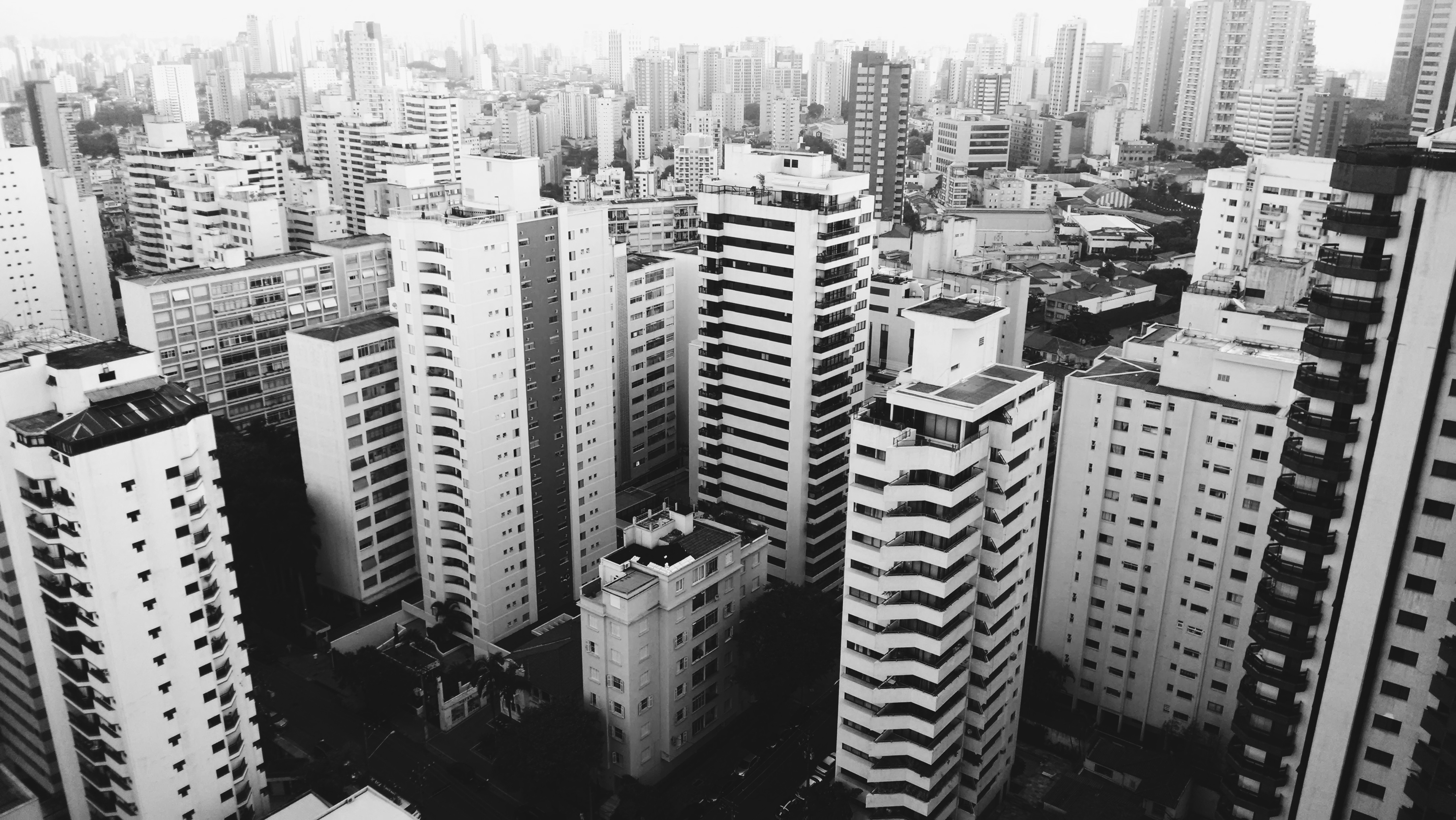 桌面上的壁纸黑白 建筑学 视野