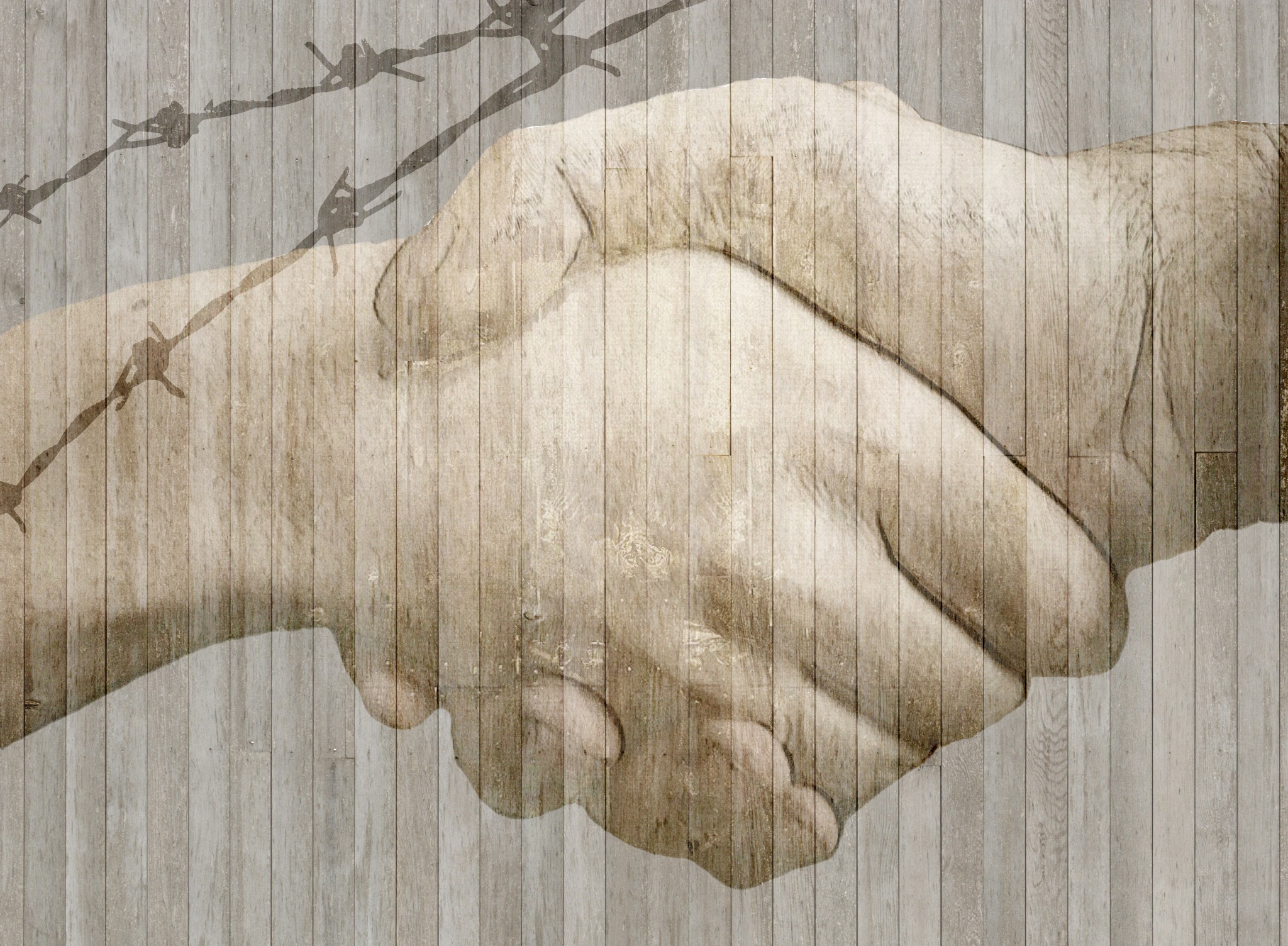 Wallpapers hand wing fence on the desktop