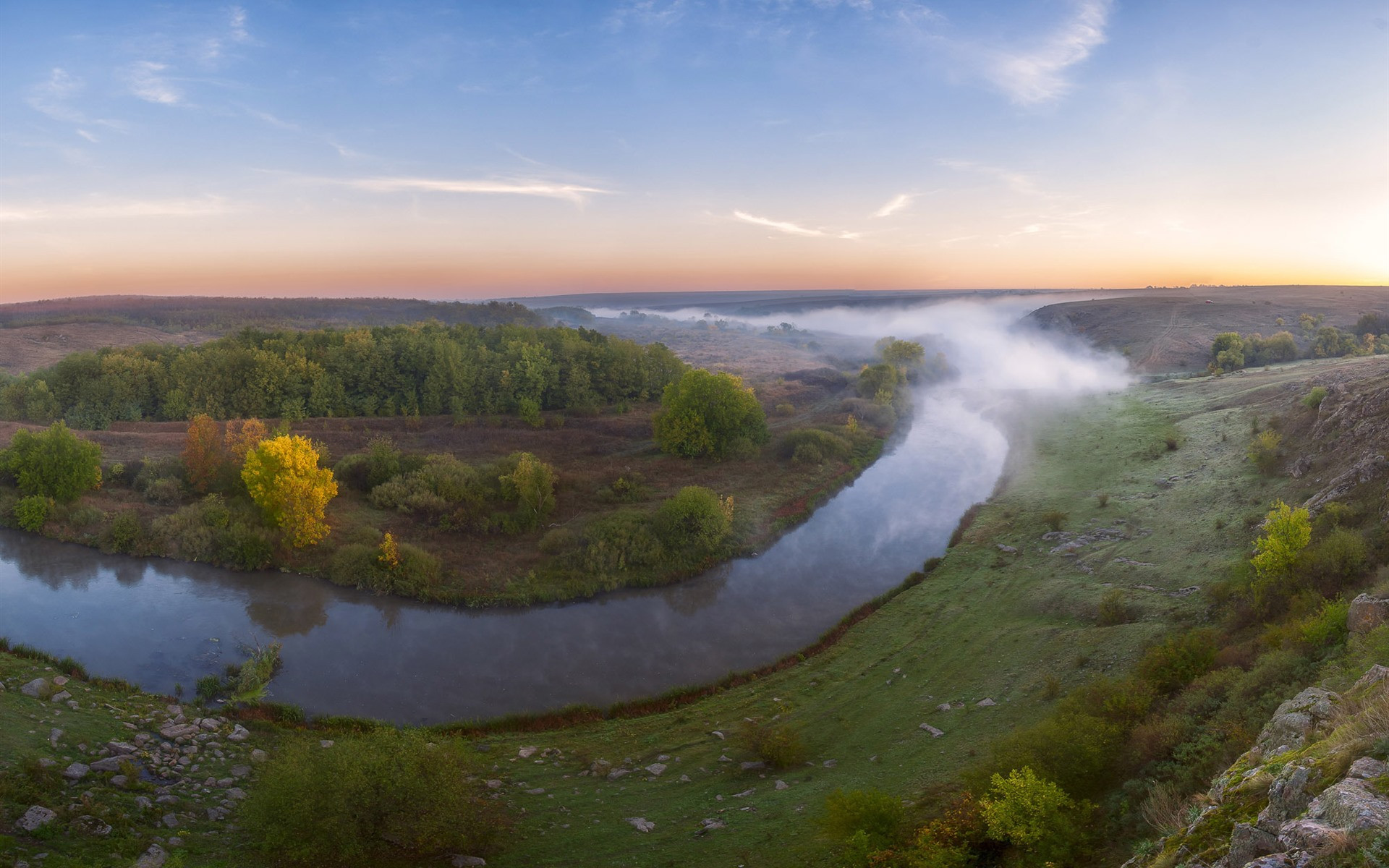 The Kalmius River in Ukraine