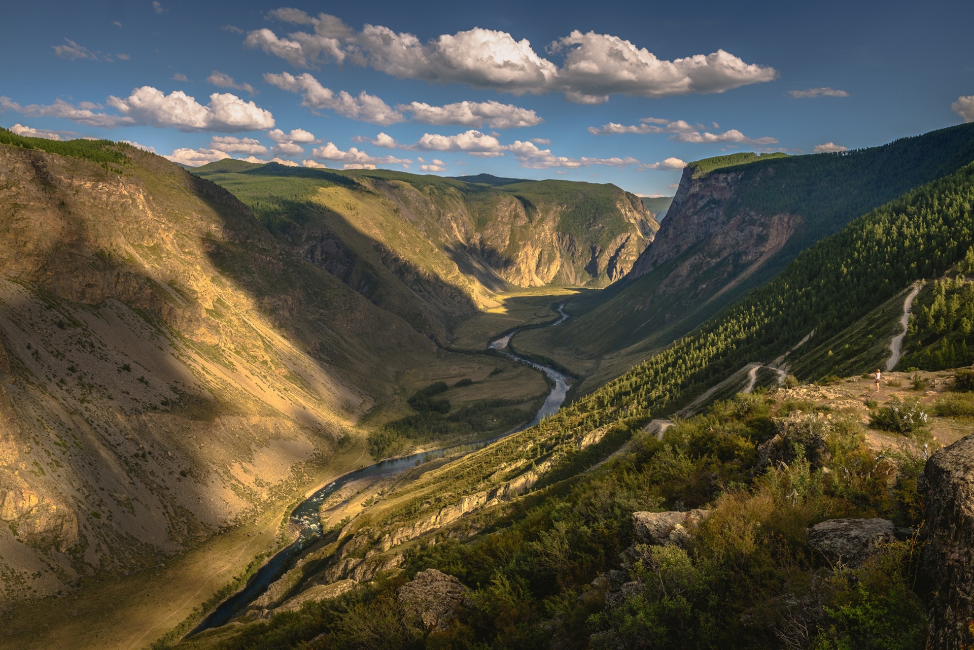 Wallpapers altai mountains valley hills on the desktop