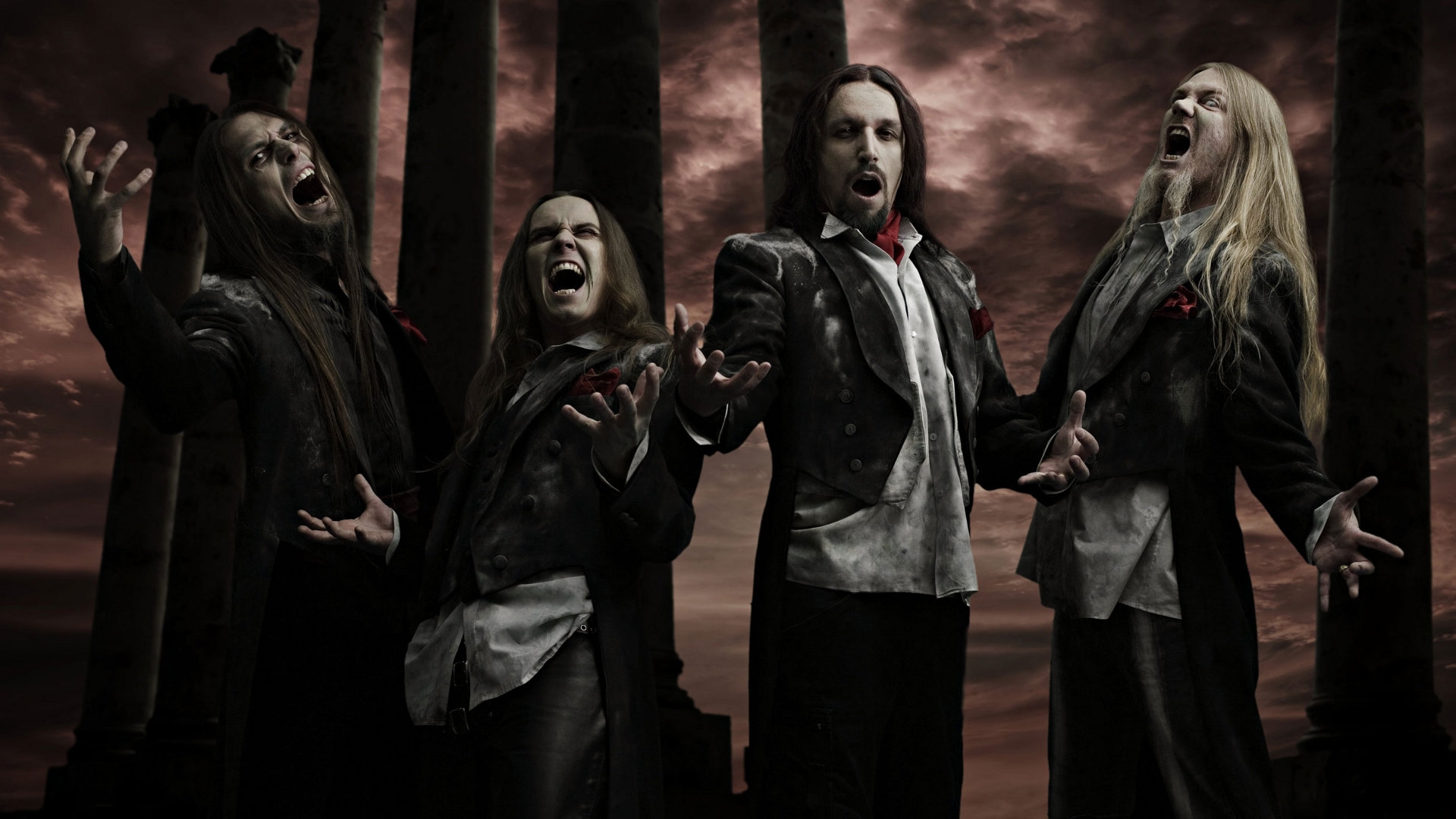 Wallpapers band Scream clouds on the desktop