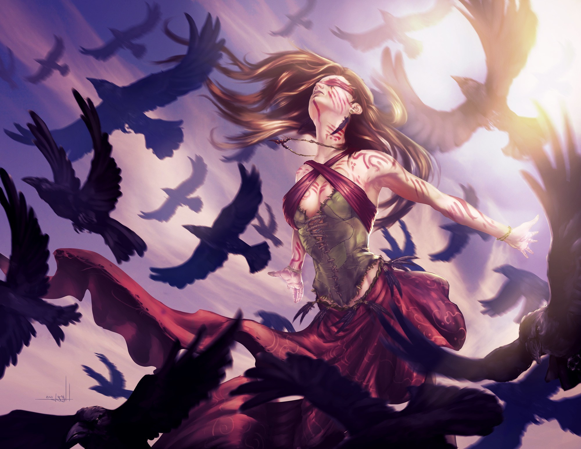 桌面上的壁纸幻想艺术 壁纸 渲染