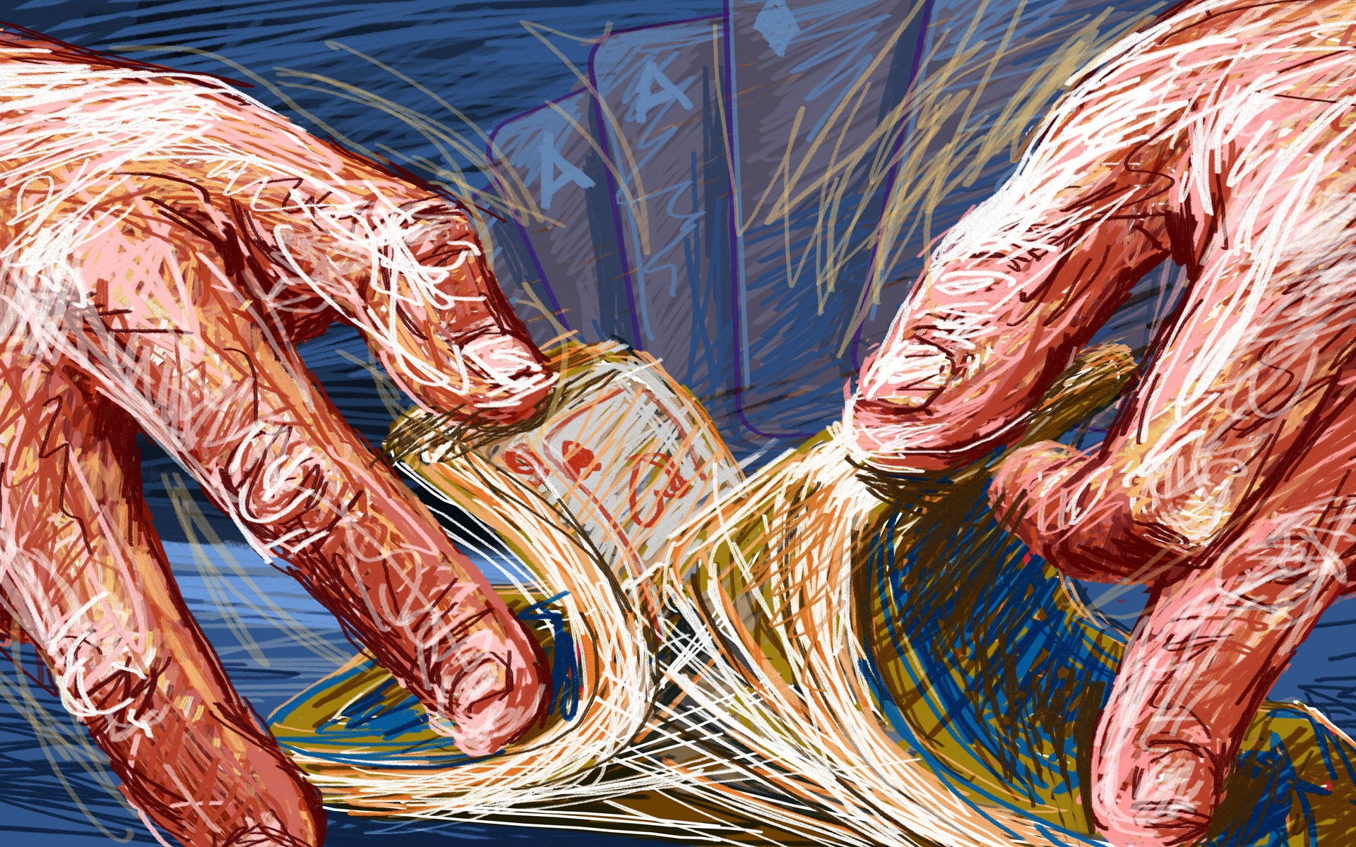 Wallpapers illustration hands artwork on the desktop