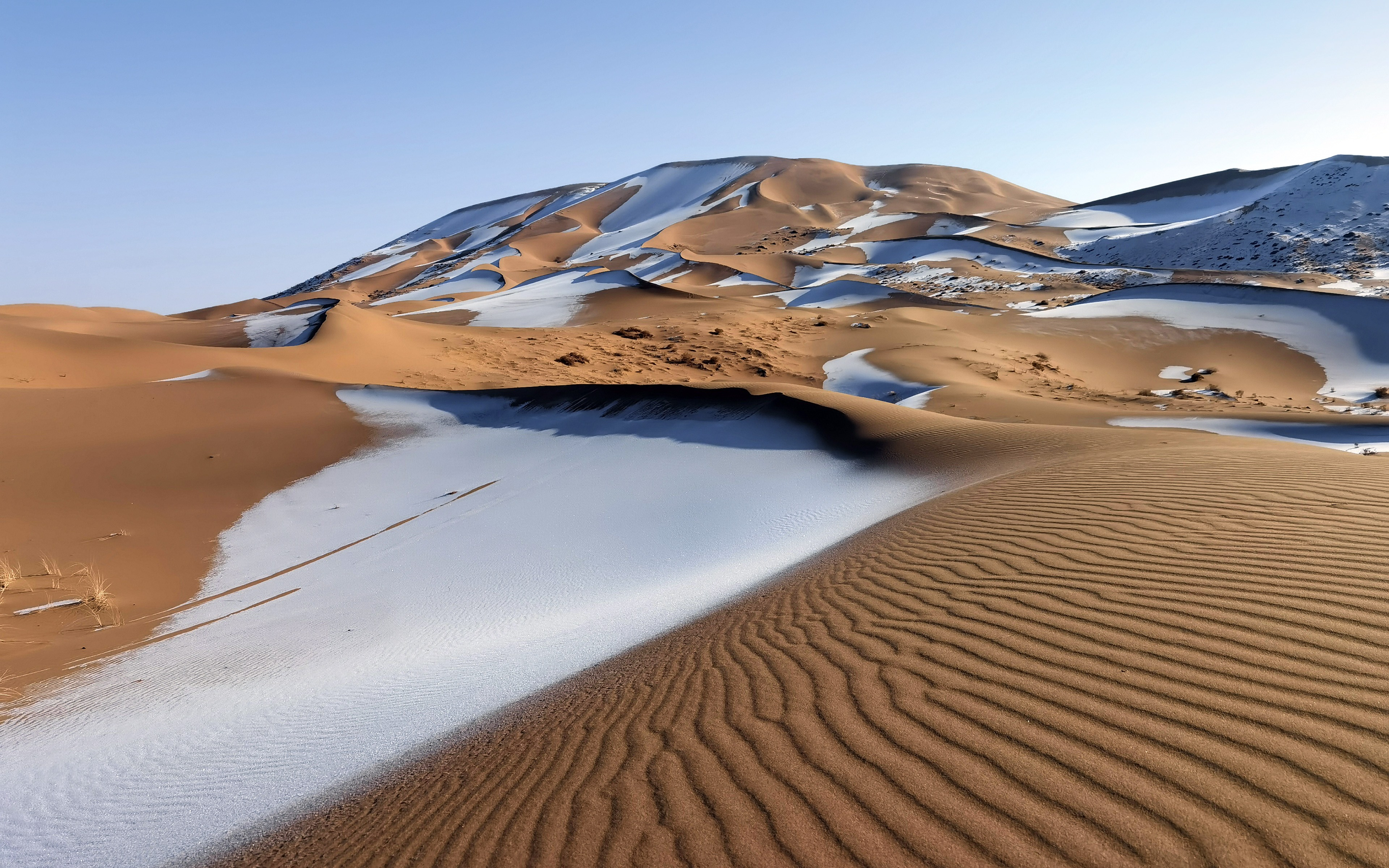 Free photo Snow in the Sugar Desert