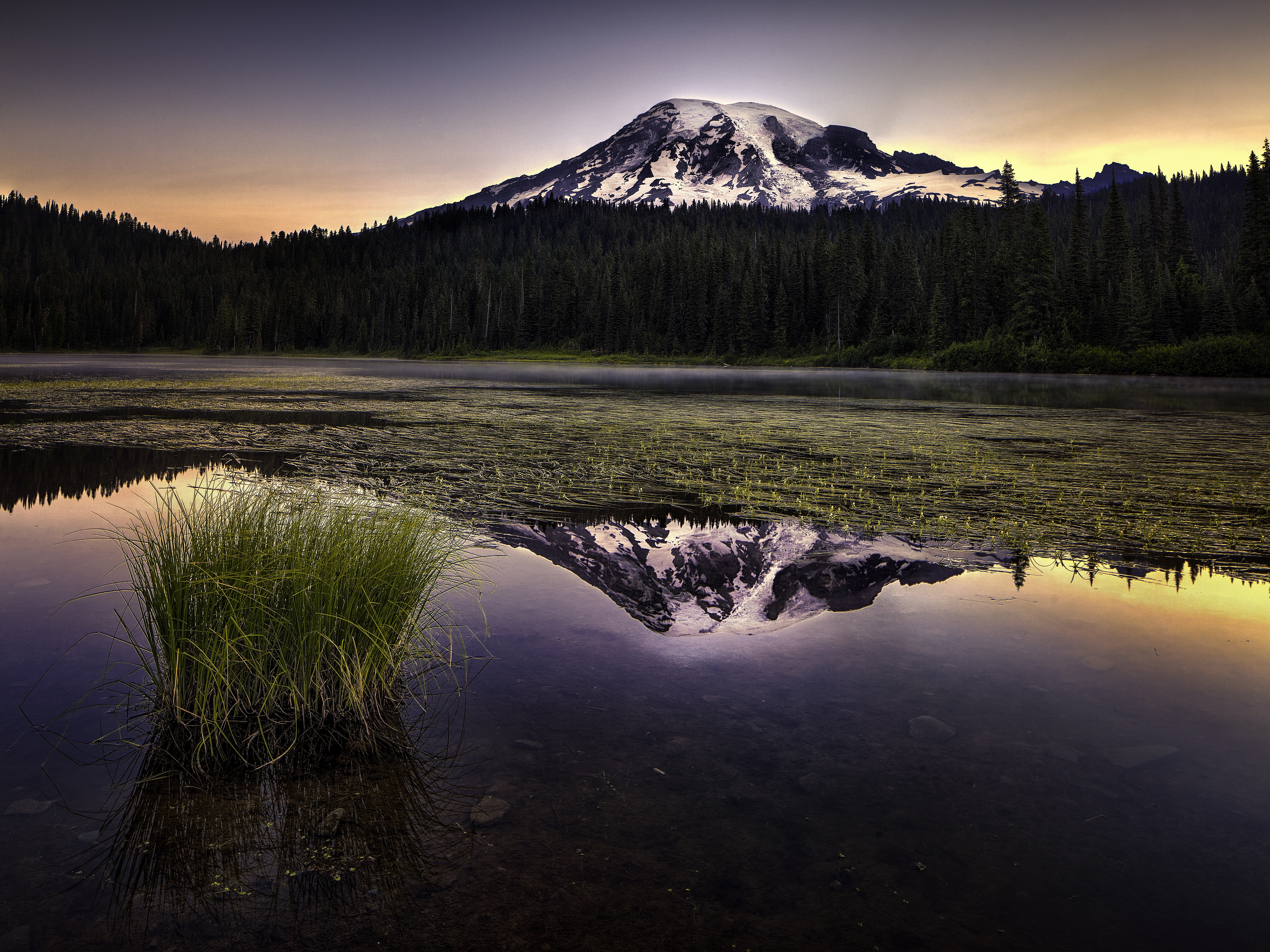 Обои пейзаж Reflection Lake горы на рабочий стол