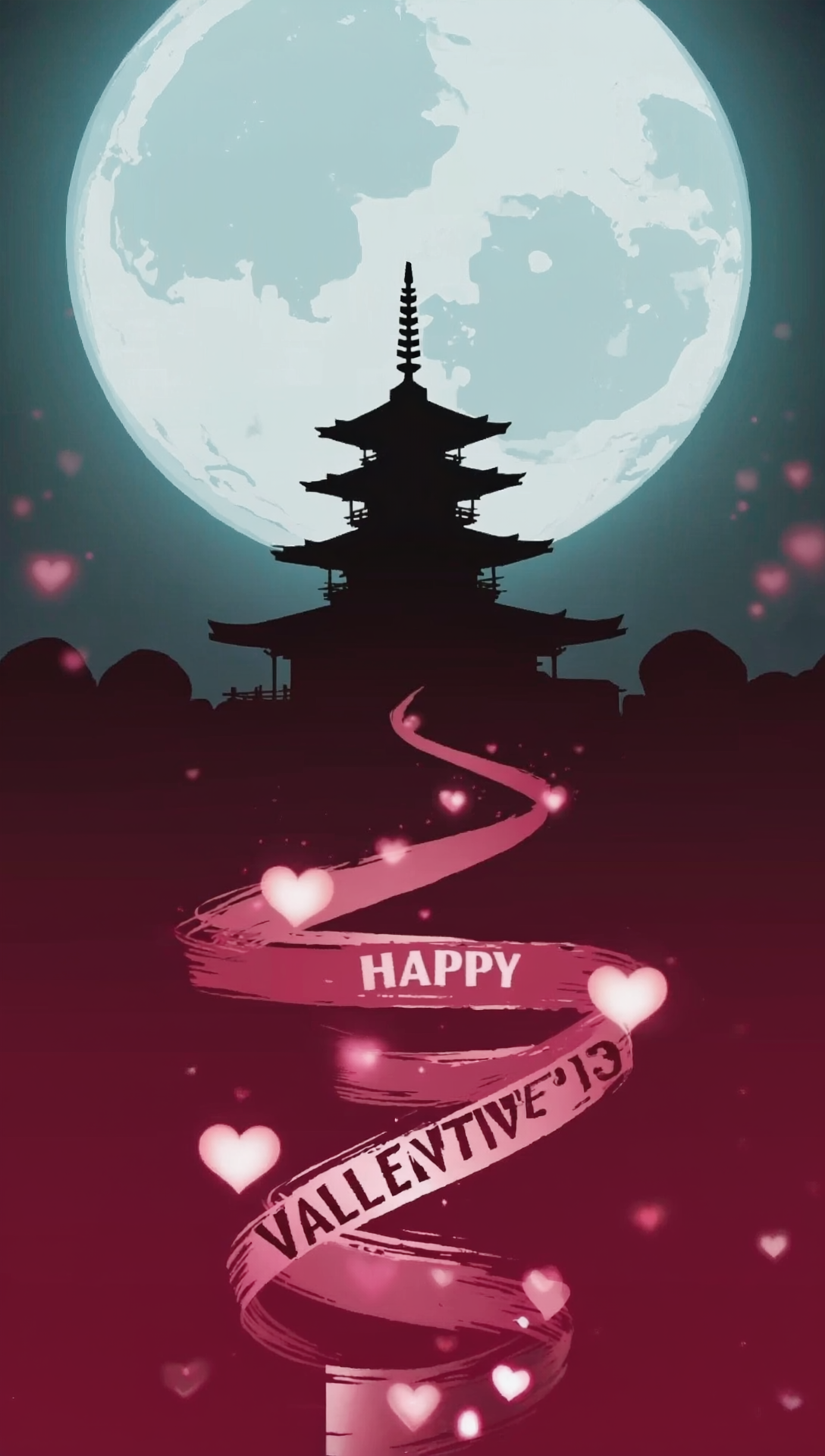 Бесплатная открытка Обои на телефон ко дню всех влюблённых, дню святого Валентина