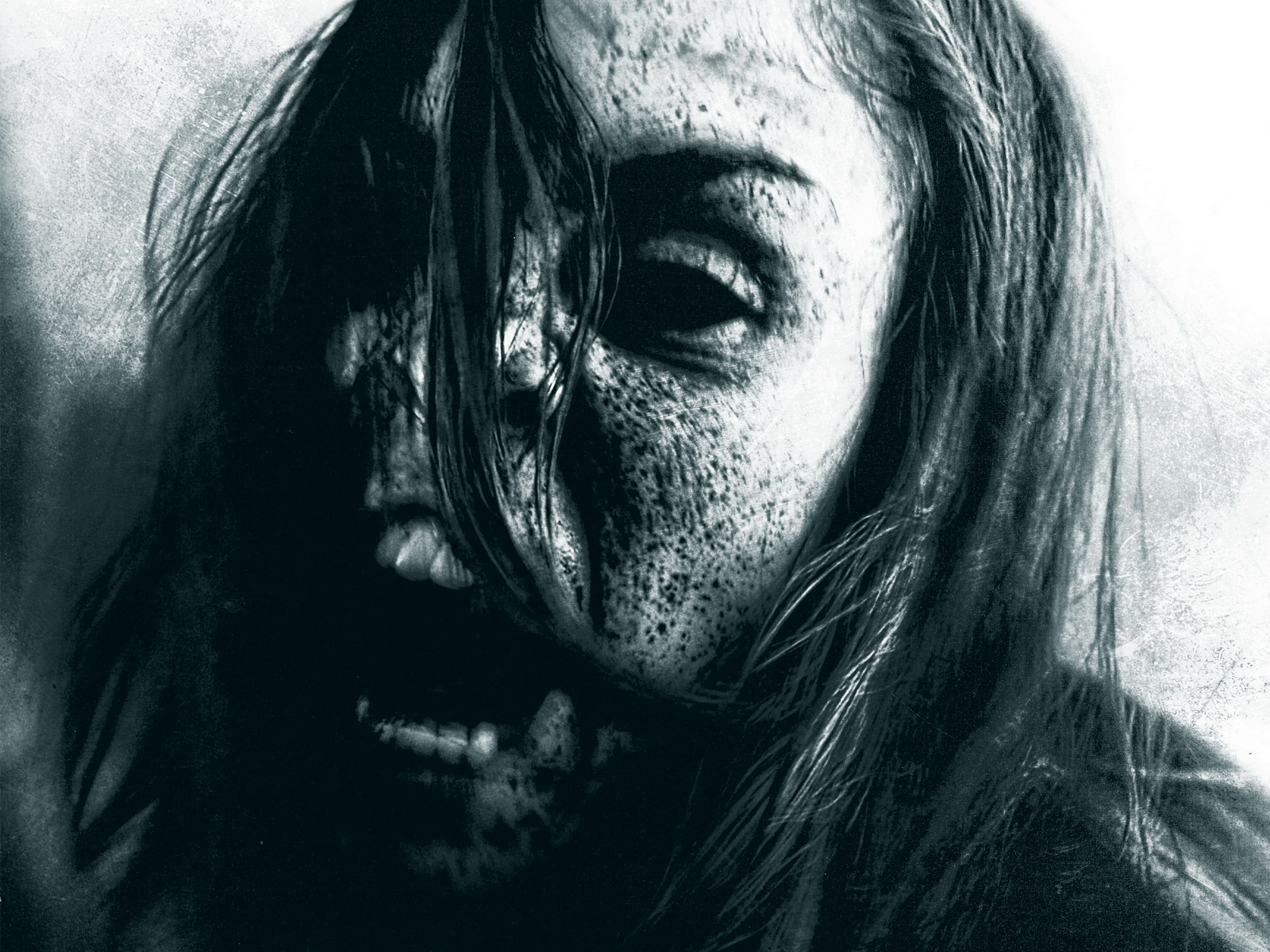 Обои лицо чертеж черный на рабочий стол