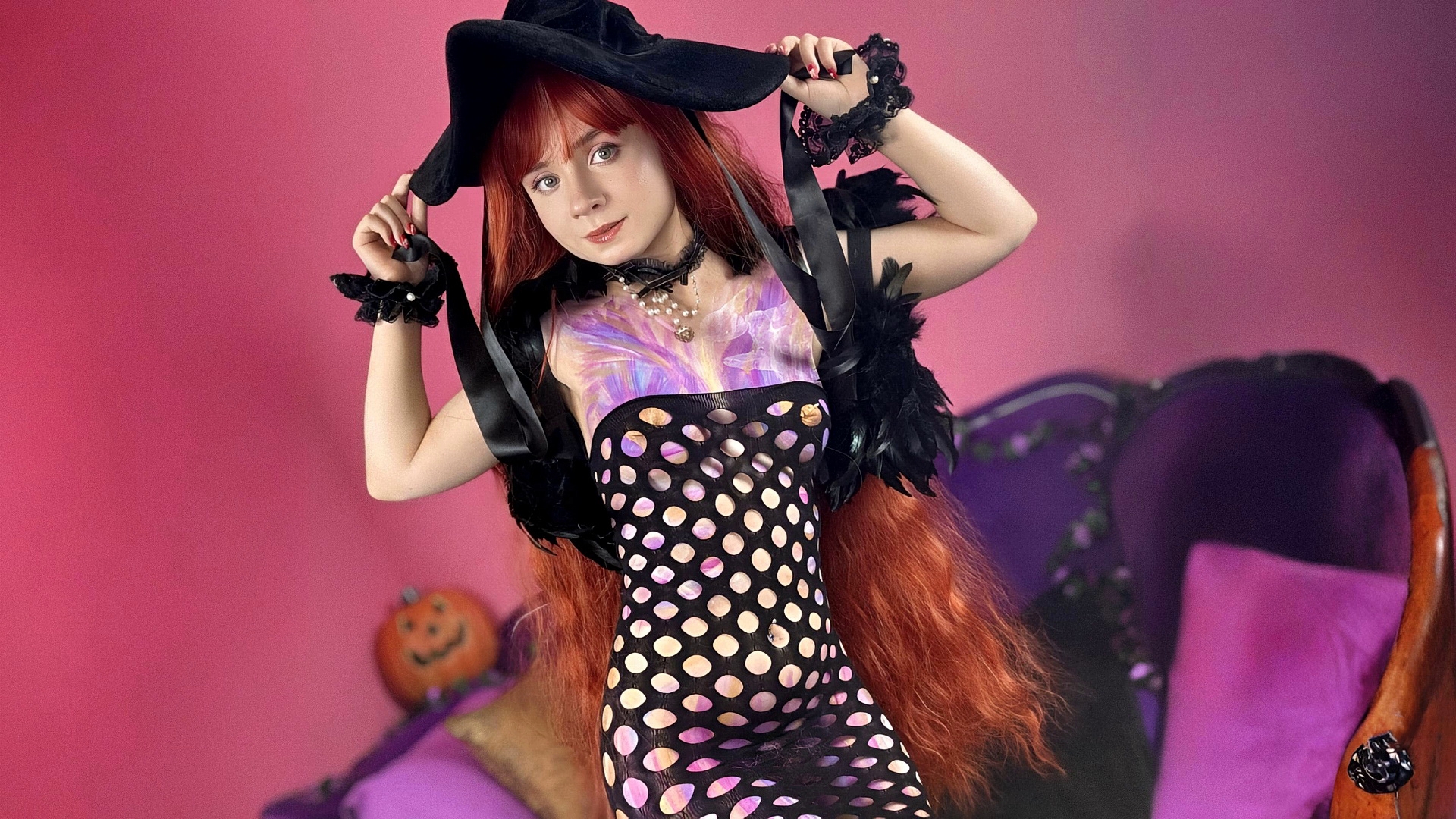 Model Tatiana Vikernes cosplay witches