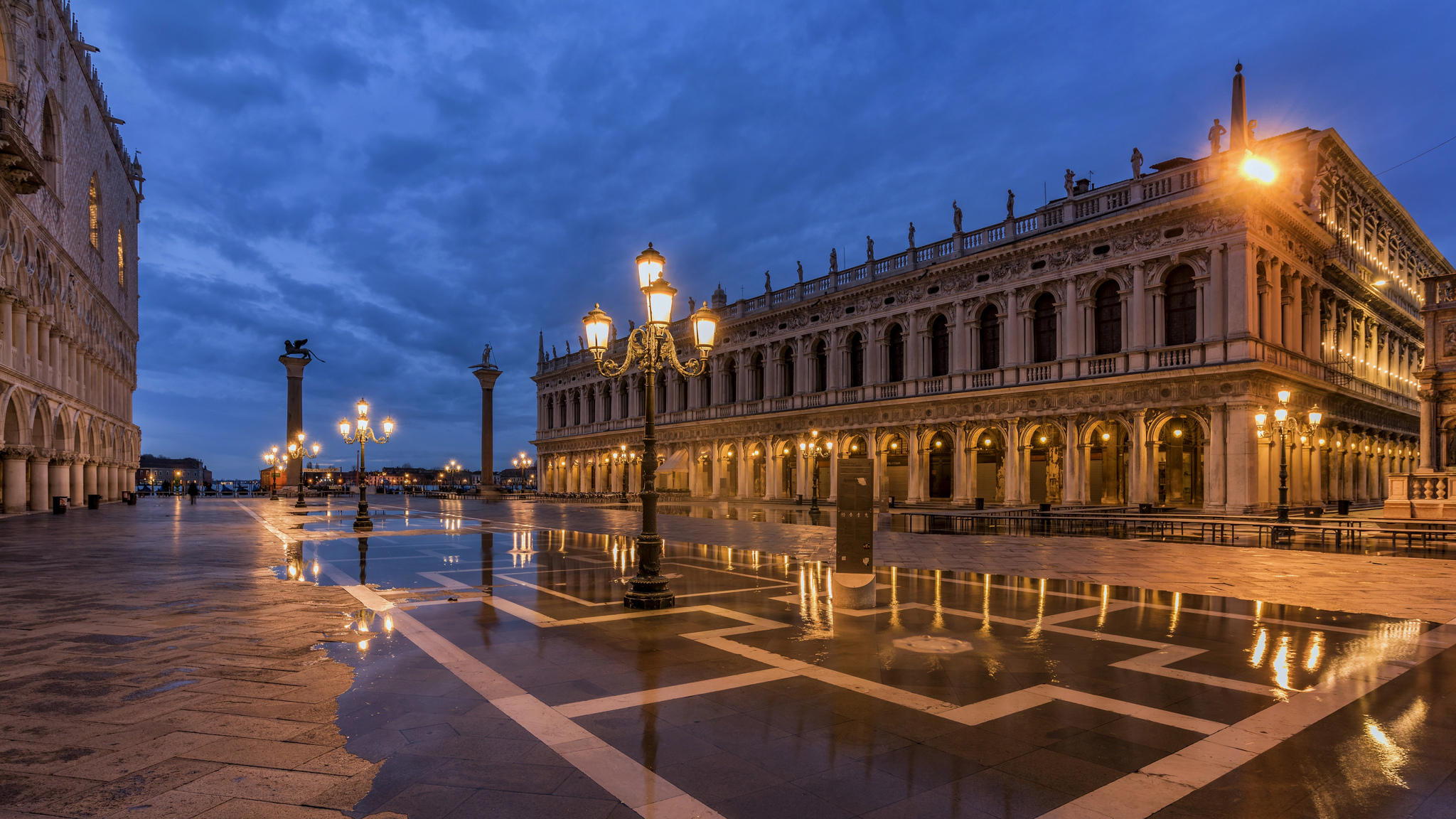 桌面上的壁纸圣马可广场（Piazzetta San Marco 威尼斯 意大利